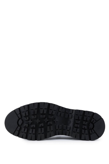  Tamer Tanca Erkek Hakiki Deri Siyah Loafer Ayakkabı