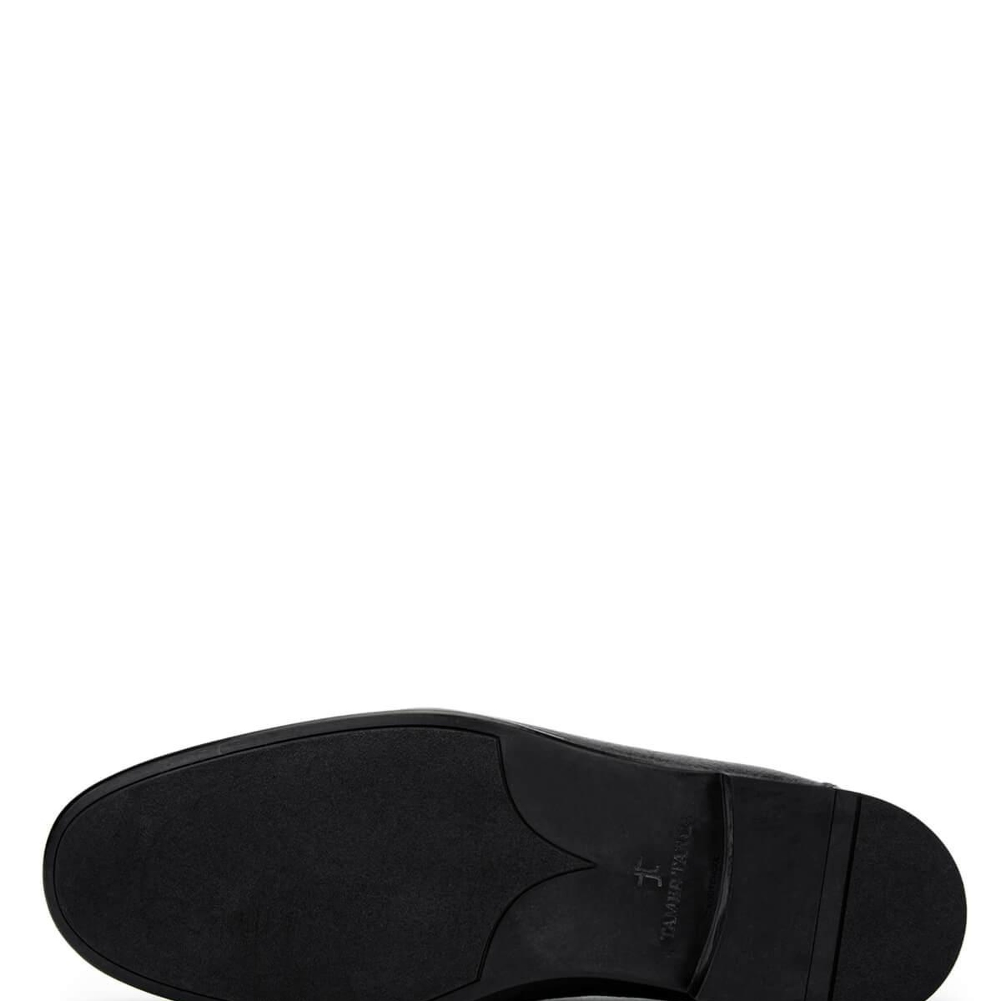 Tamer Tanca Erkek Hakiki Deri Siyah Floter Loafer Ayakkabı