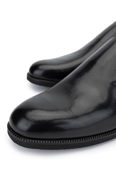  Tamer Tanca Erkek Hakiki Deri Siyah Loafer Ayakkabı