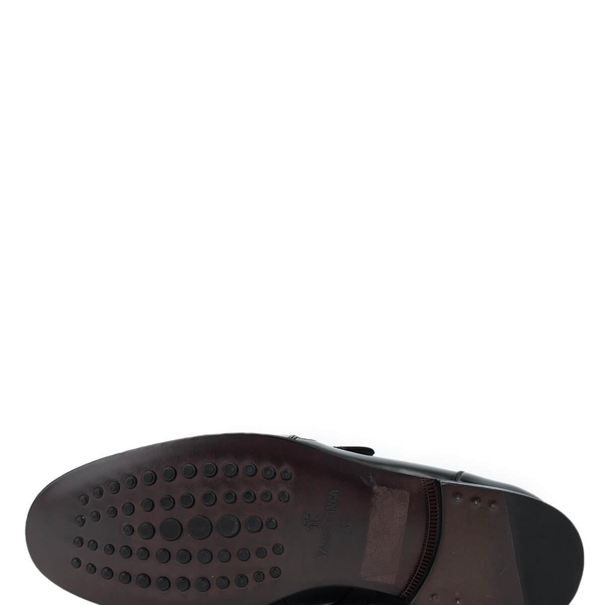 Tamer Tanca Erkek Hakiki Deri Siyah Açma Loafer Ayakkabı