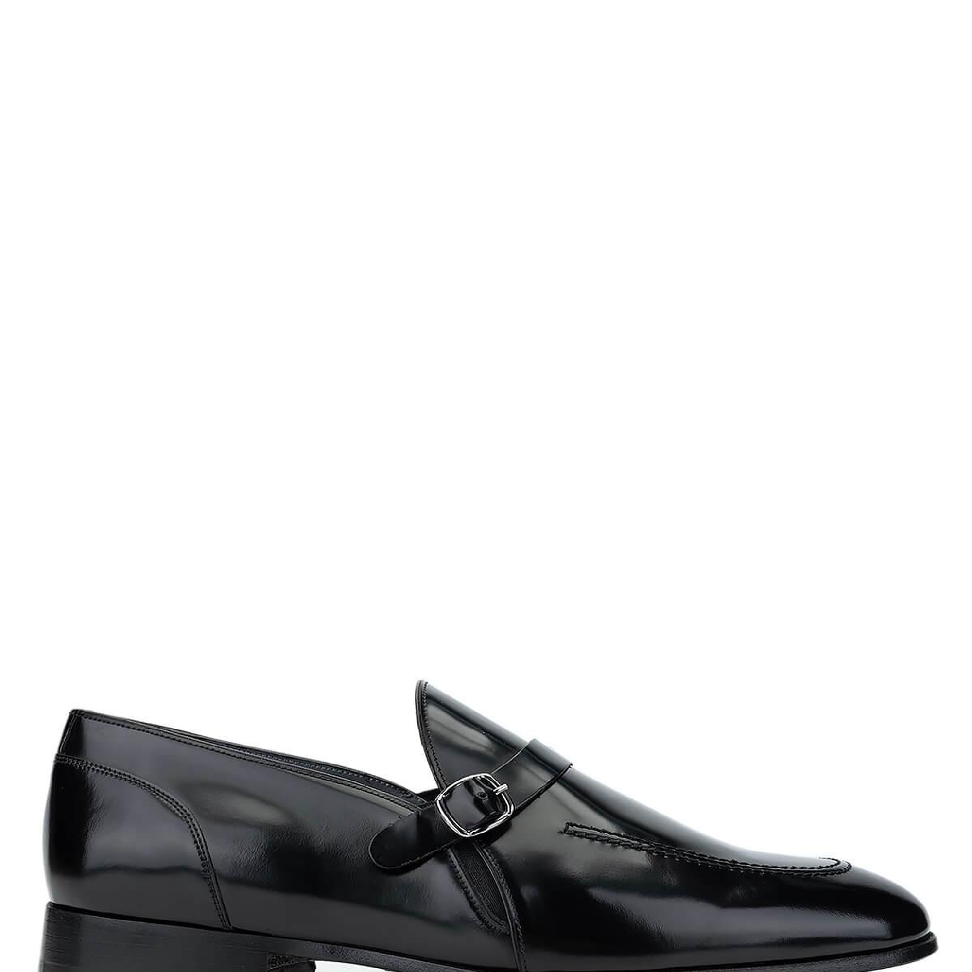 Tamer Tanca Erkek Hakiki Deri Siyah Açma Loafer Ayakkabı