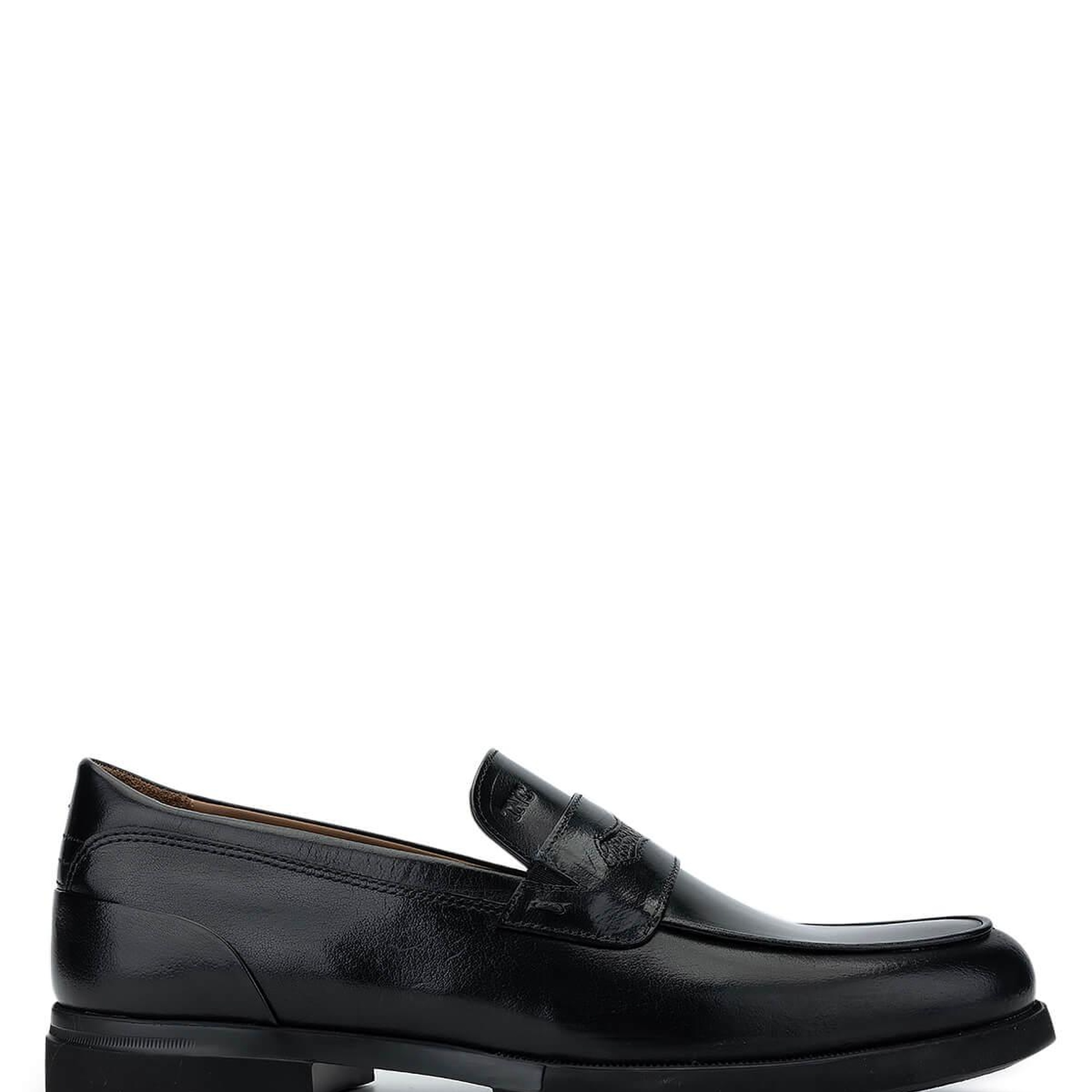 Tamer Tanca Erkek Hakiki Deri Siyah Loafer Ayakkabı