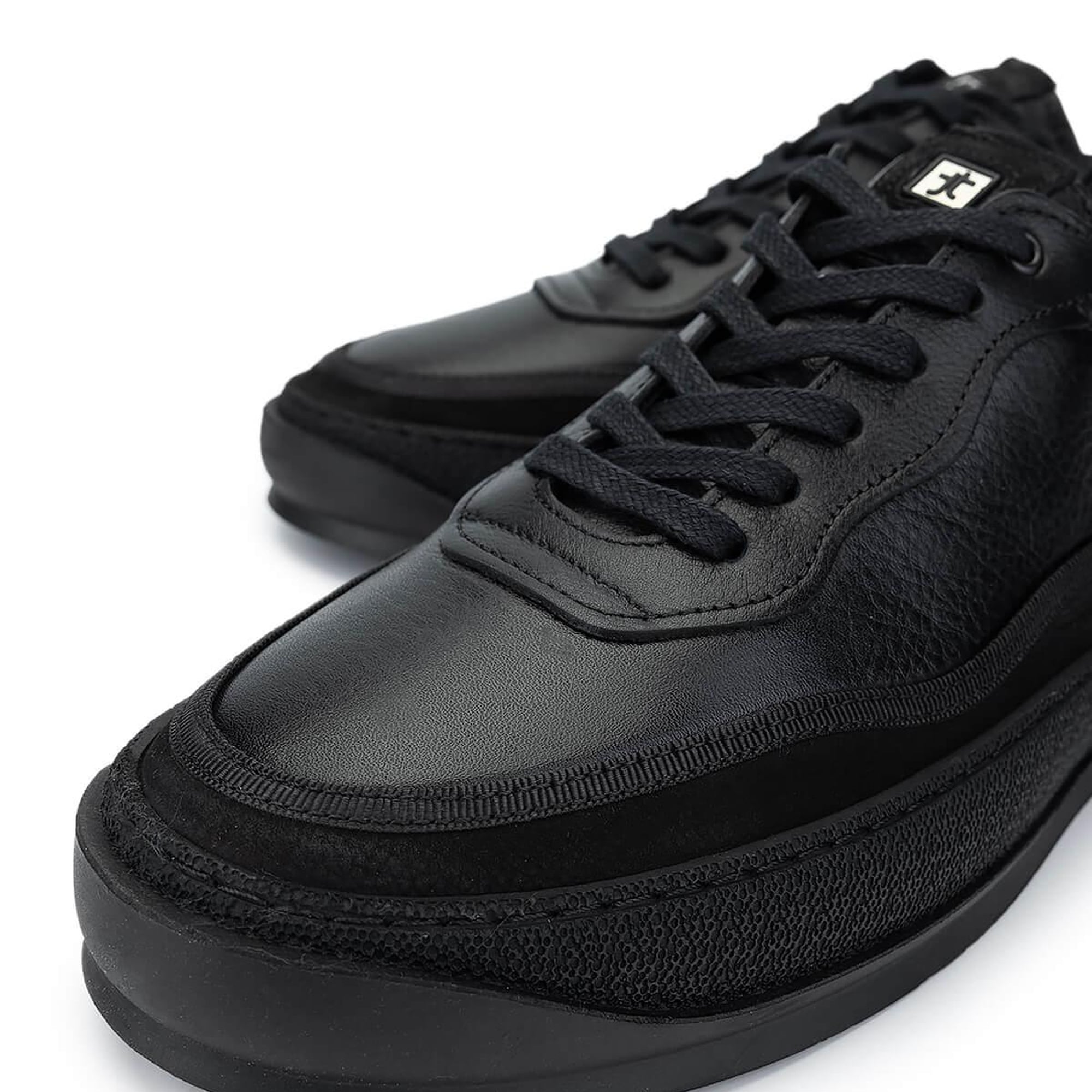 Tamer Tanca Erkek Hakiki Deri Siyah Deri Casual Ayakkabı