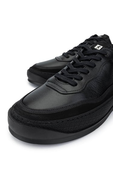  Tamer Tanca Erkek Hakiki Deri Siyah Deri Casual Ayakkabı