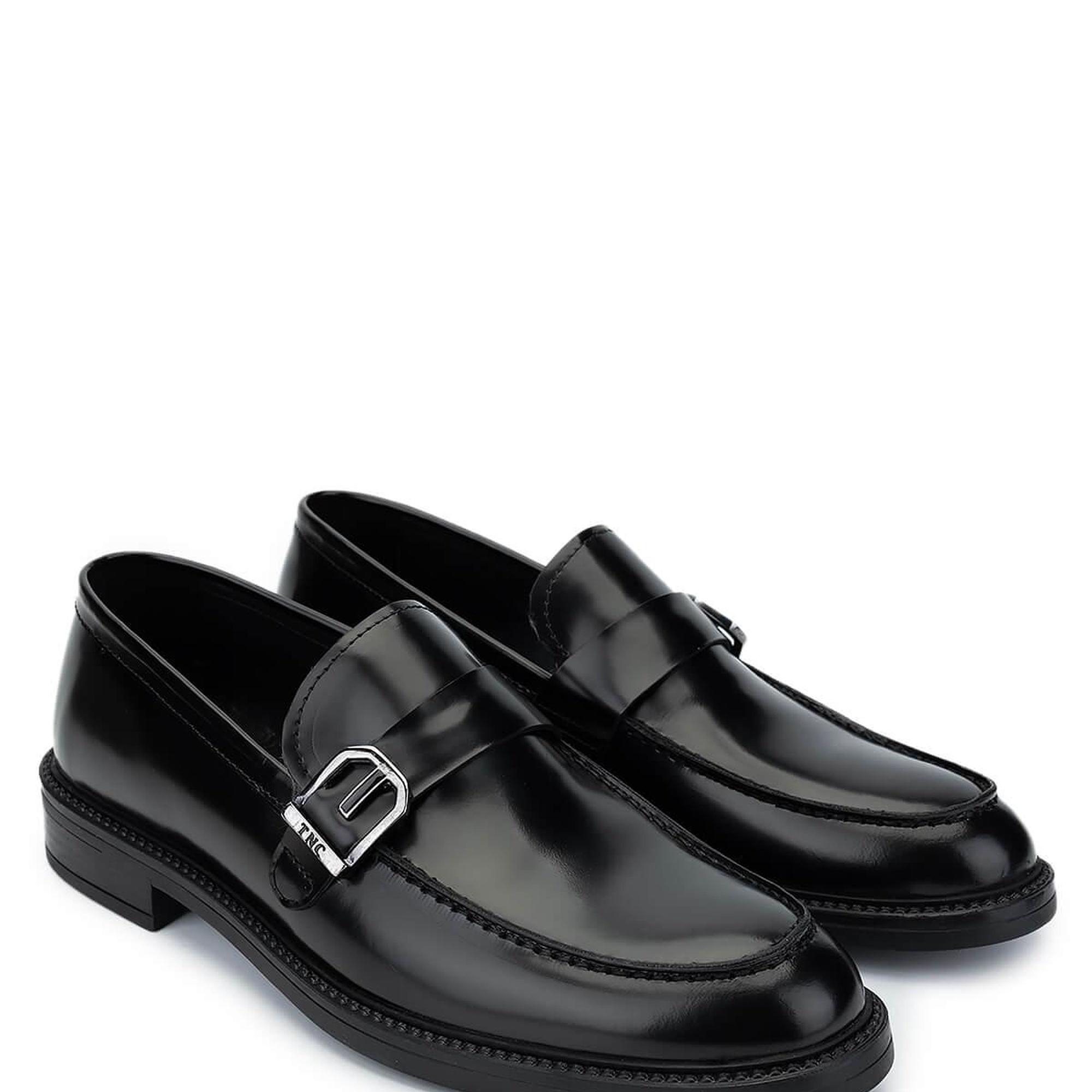 Tamer Tanca Erkek Hakiki Deri Siyah Açma Casual Ayakkabı