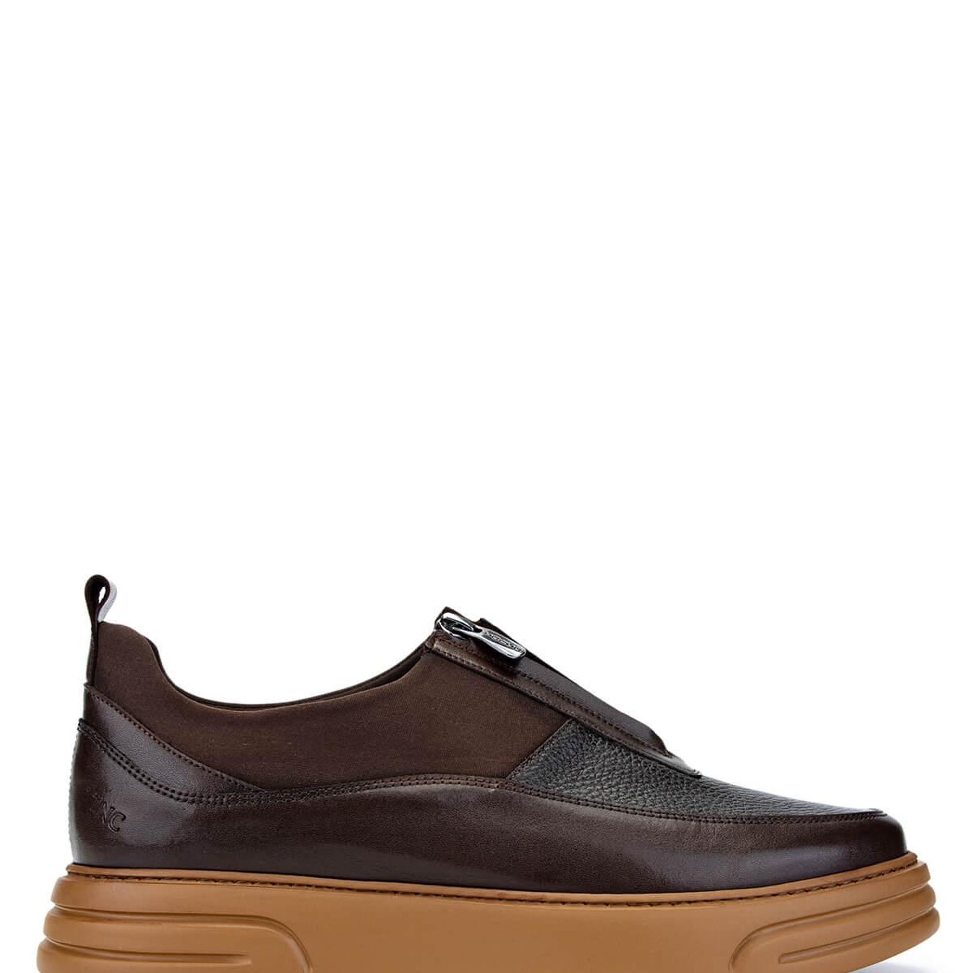 Tamer Tanca Erkek Hakiki Deri Kahverengi Casual Ayakkabı