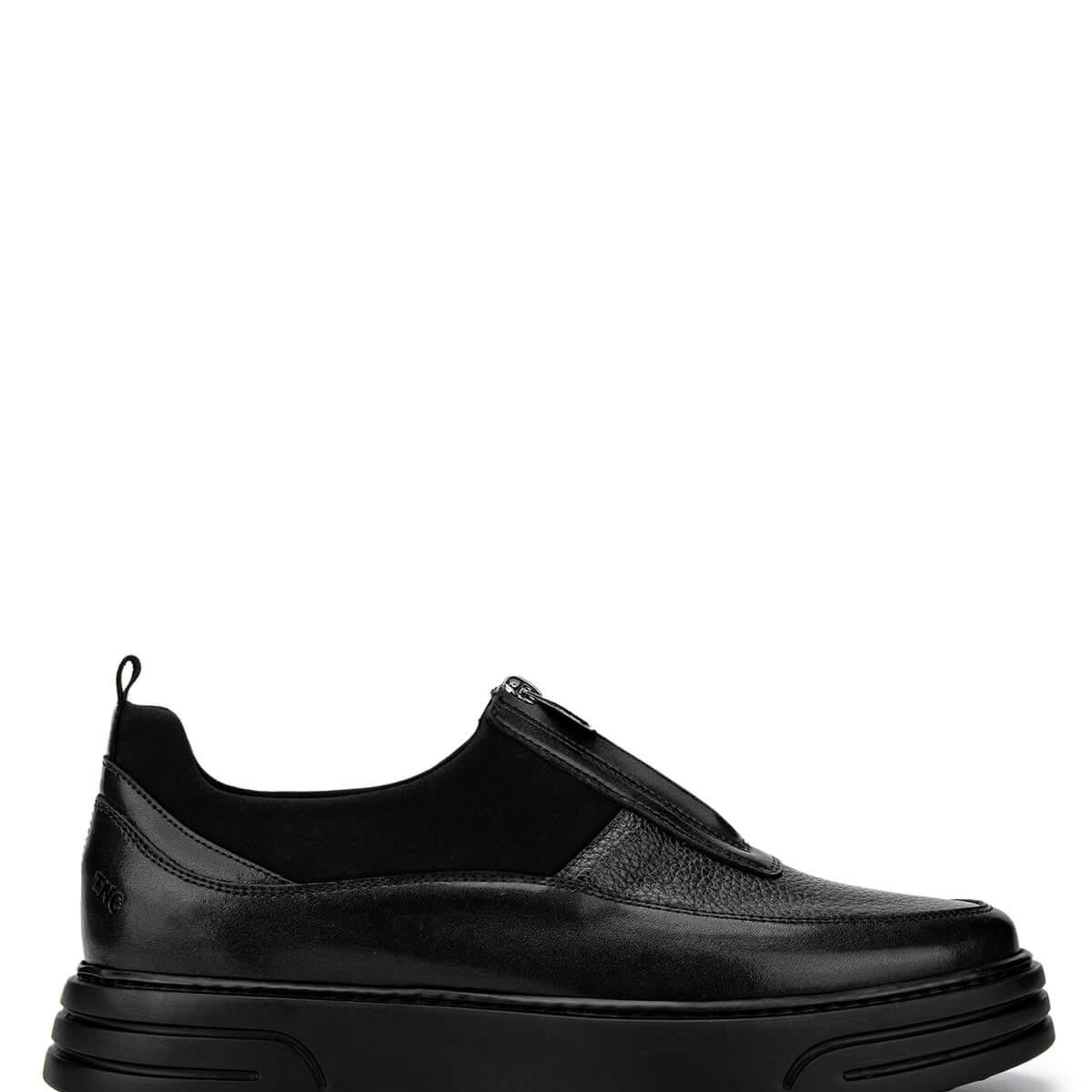 Tamer Tanca Erkek Hakiki Deri Siyah Deri Casual Ayakkabı