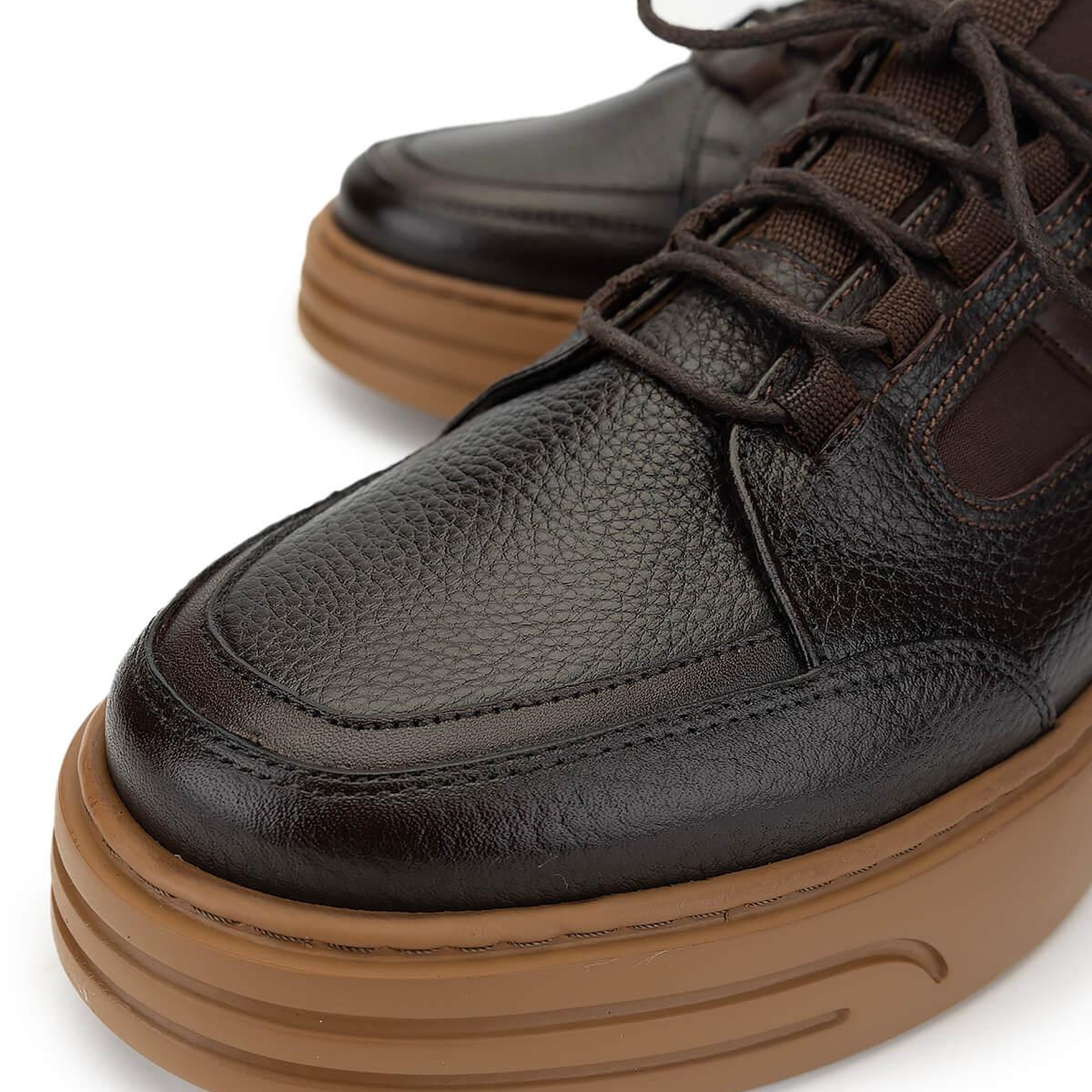 Tamer Tanca Erkek Hakiki Deri Kahverengi Casual Ayakkabı