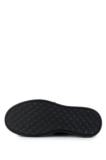  Tamer Tanca Erkek Hakiki Deri Siyah Deri Casual Ayakkabı