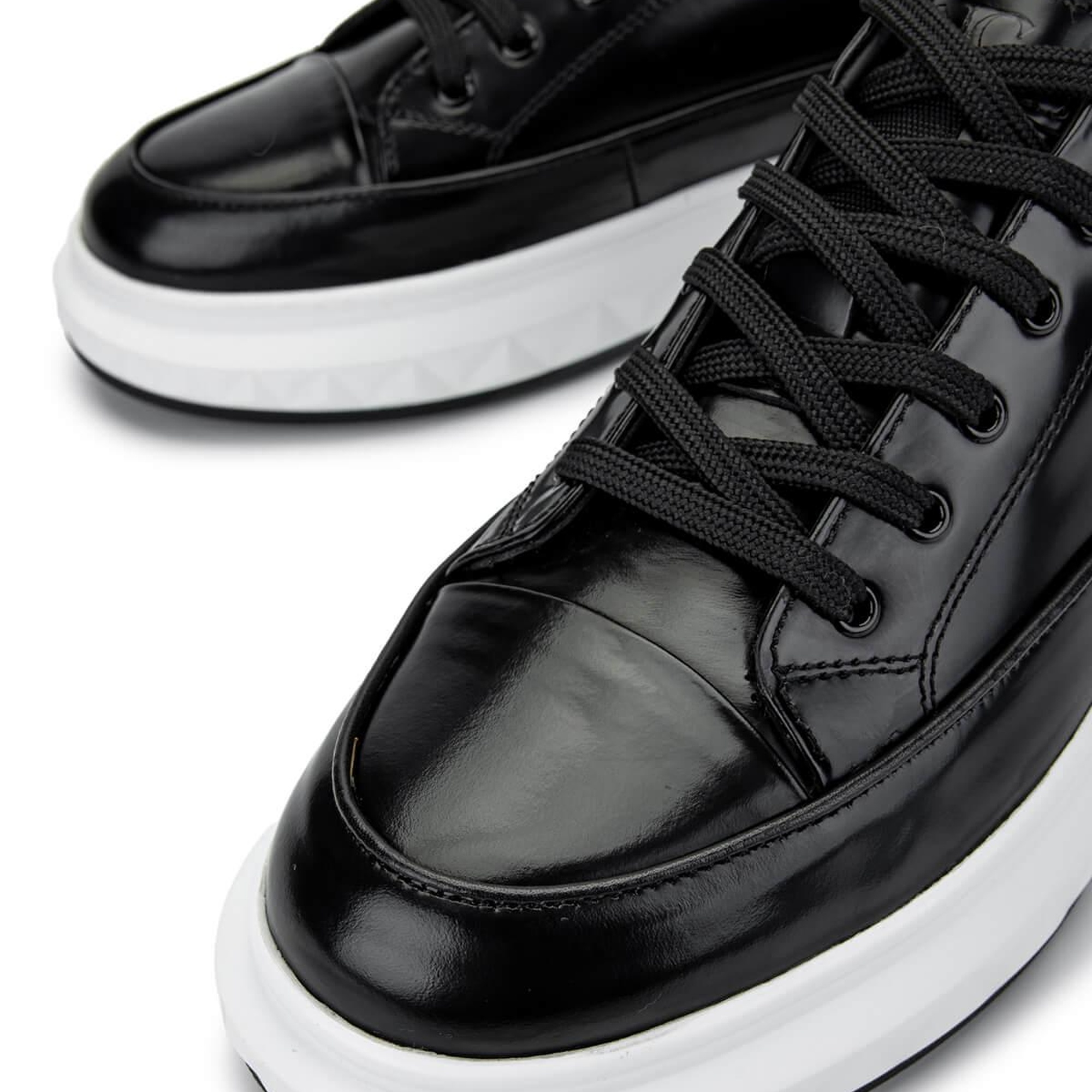 Tamer Tanca Erkek Hakiki Deri Siyah Açma Casual Ayakkabı