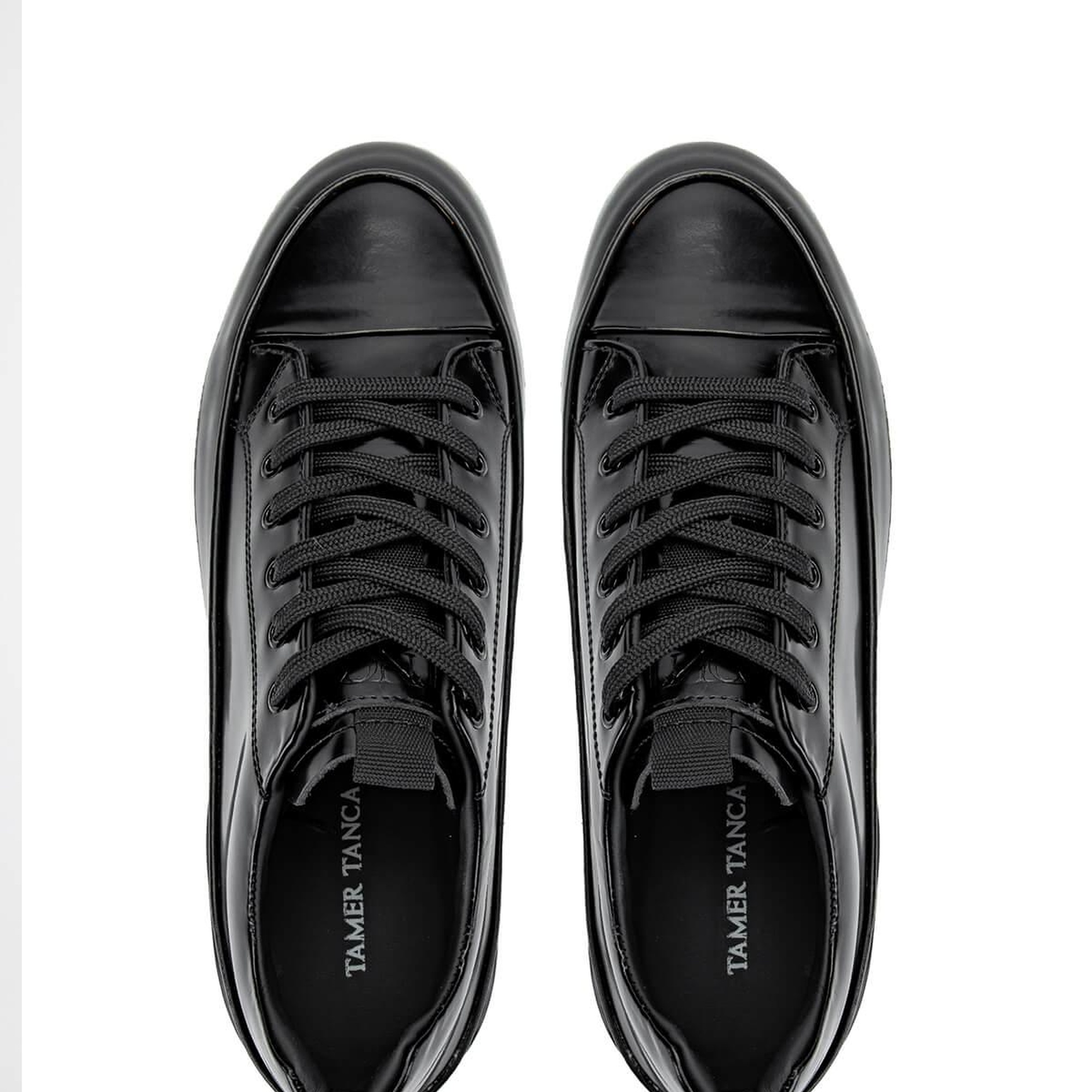 Tamer Tanca Erkek Hakiki Deri Siyah Açma Casual Ayakkabı