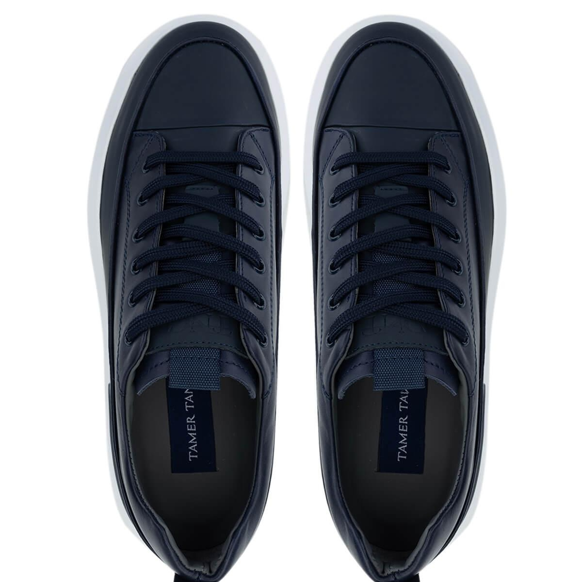 Tamer Tanca Erkek Hakiki Deri Lacivert Casual Ayakkabı