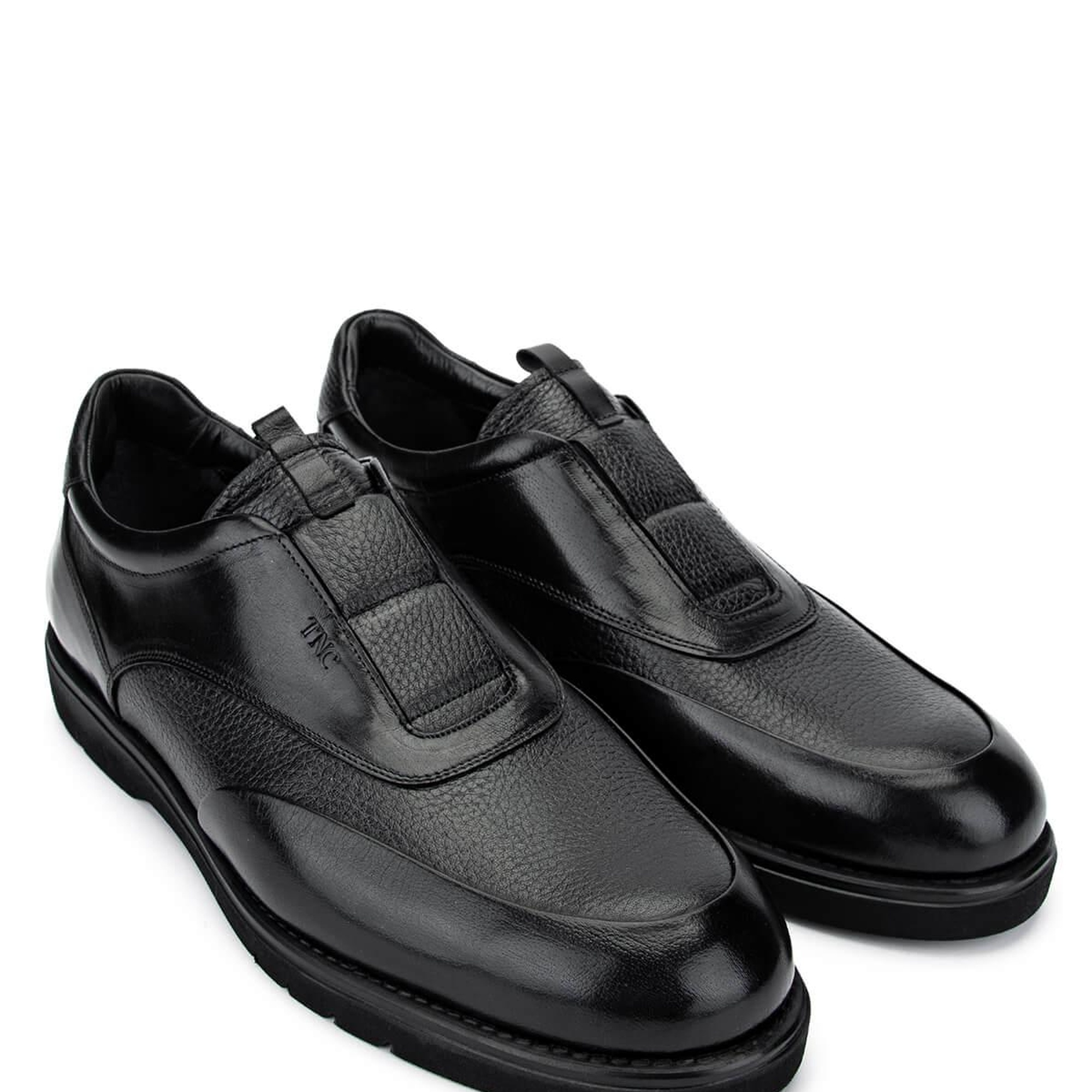 Tamer Tanca Erkek Hakiki Deri Siyah Casual Ayakkabı