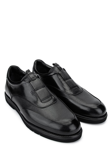  Tamer Tanca Erkek Hakiki Deri Siyah Casual Ayakkabı