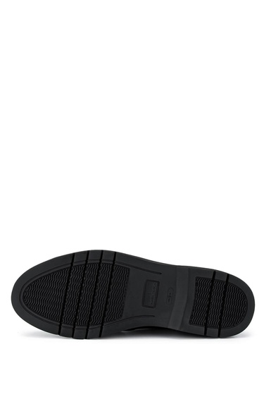  Tamer Tanca Erkek Hakiki Deri Siyah Casual Ayakkabı