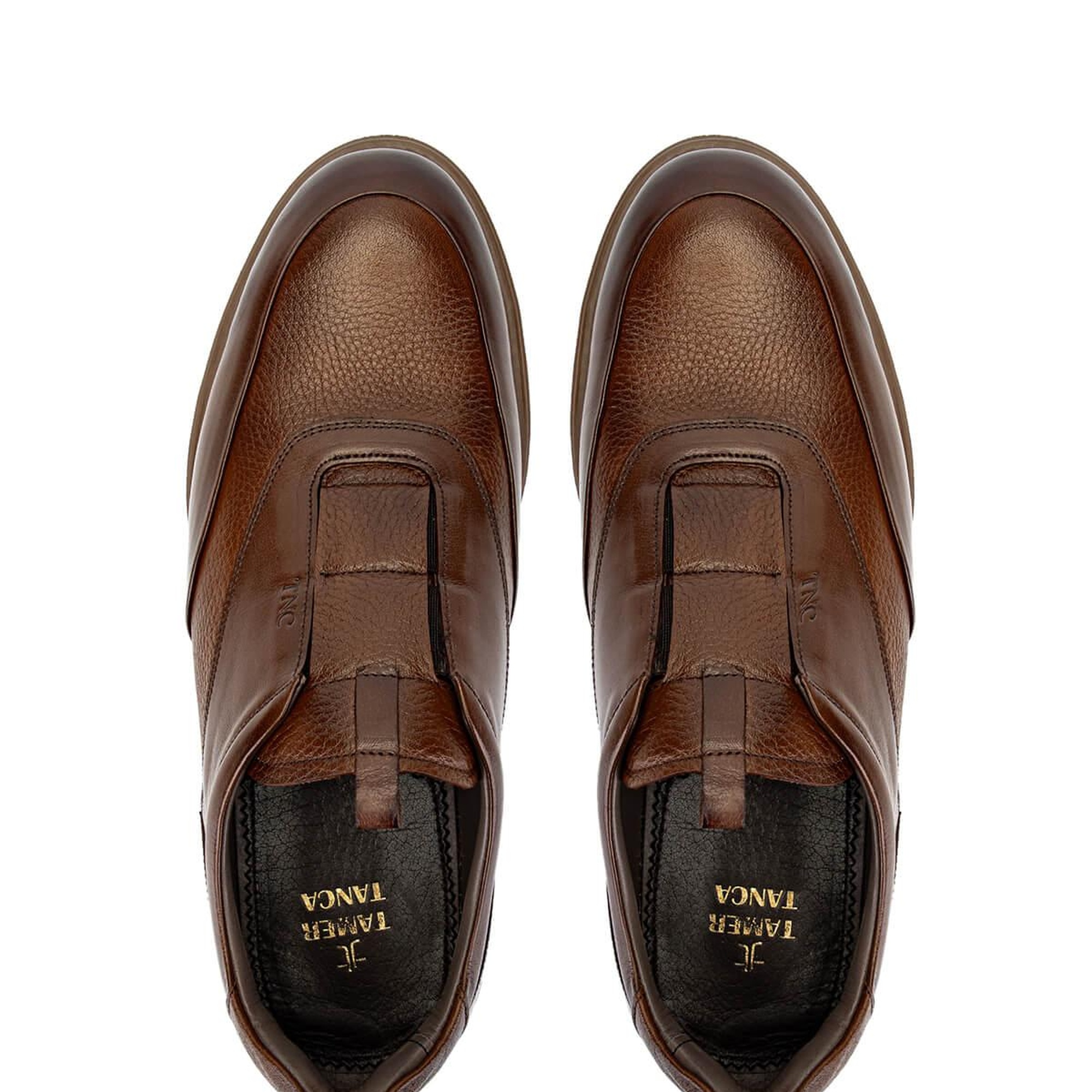 Tamer Tanca Erkek Hakiki Deri Taba Casual Ayakkabı