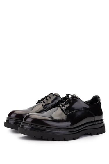  Tamer Tanca Erkek Hakiki Deri Bordo Casual Ayakkabı