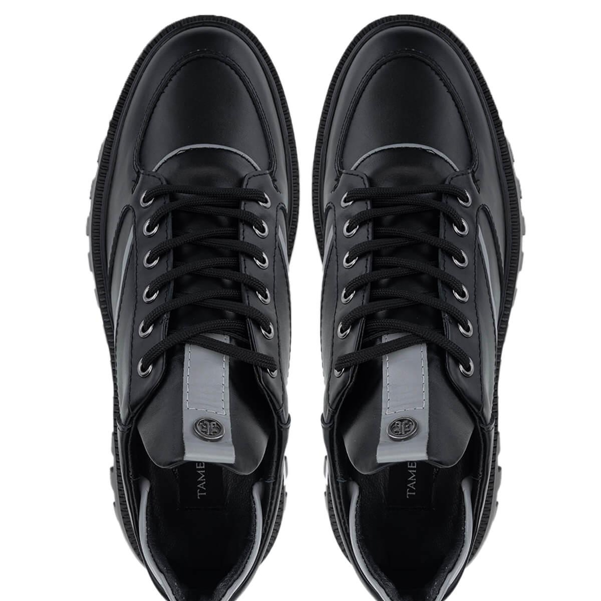 Tamer Tanca Erkek Hakiki Deri Siyah Casual Ayakkabı