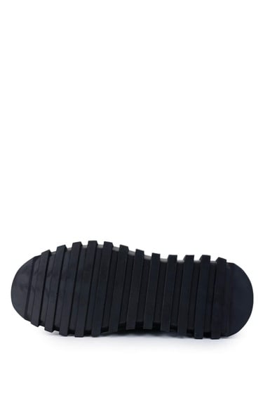  Tamer Tanca Erkek Hakiki Deri Siyah Casual Ayakkabı