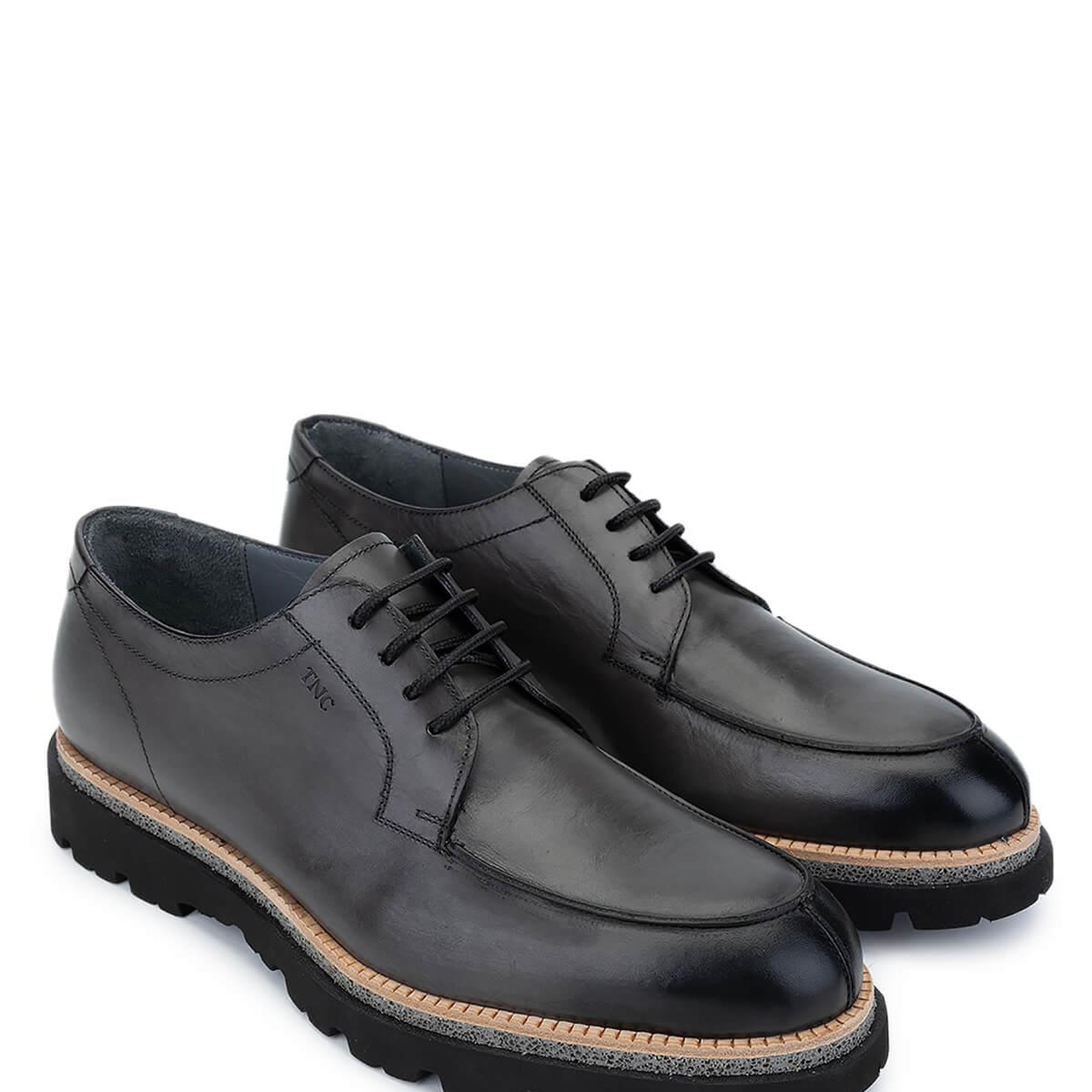 Tamer Tanca Erkek Hakiki Deri Gri Casual Ayakkabı