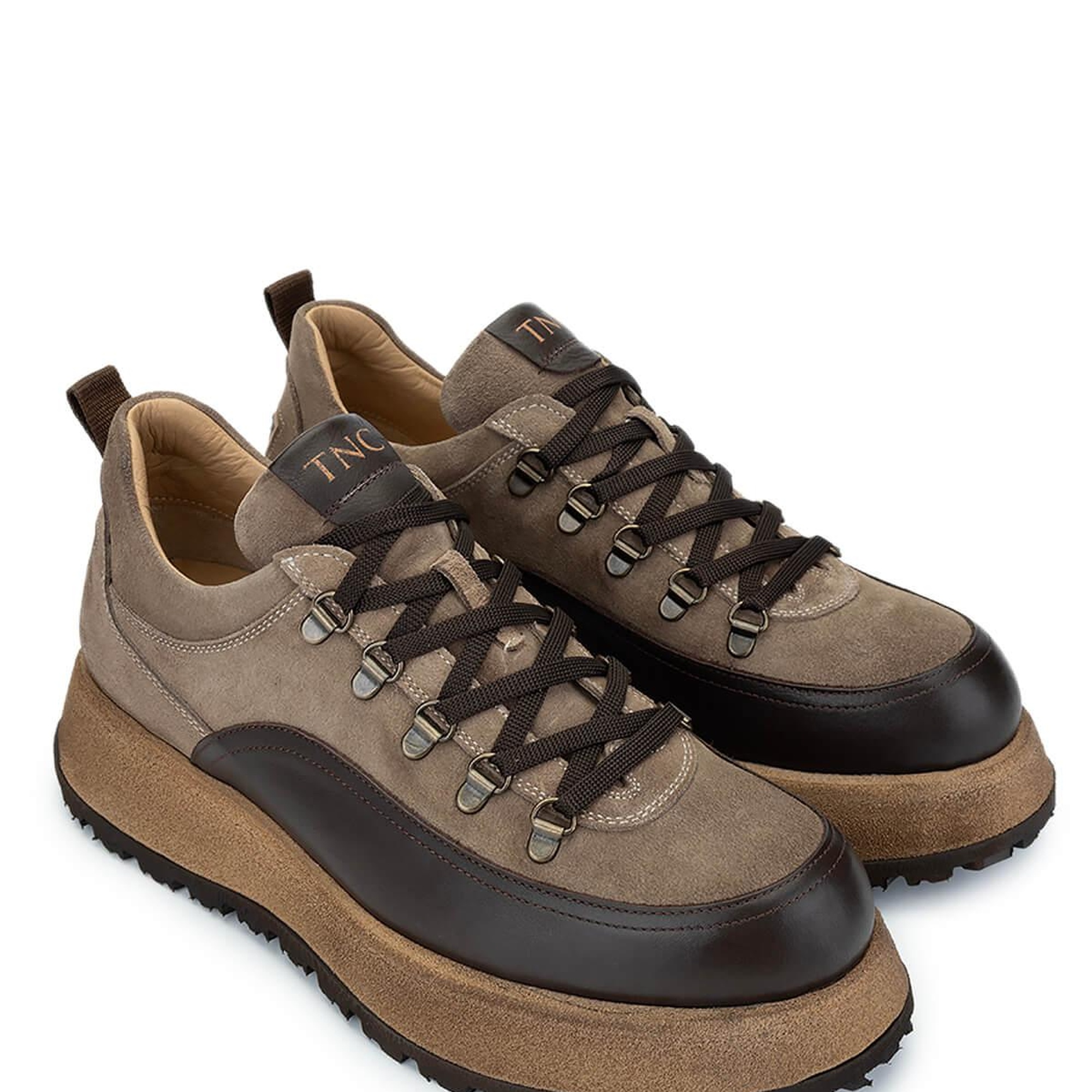 Tamer Tanca Erkek Hakiki Deri Bej Süet Sneakers & Spor Ayakkabı