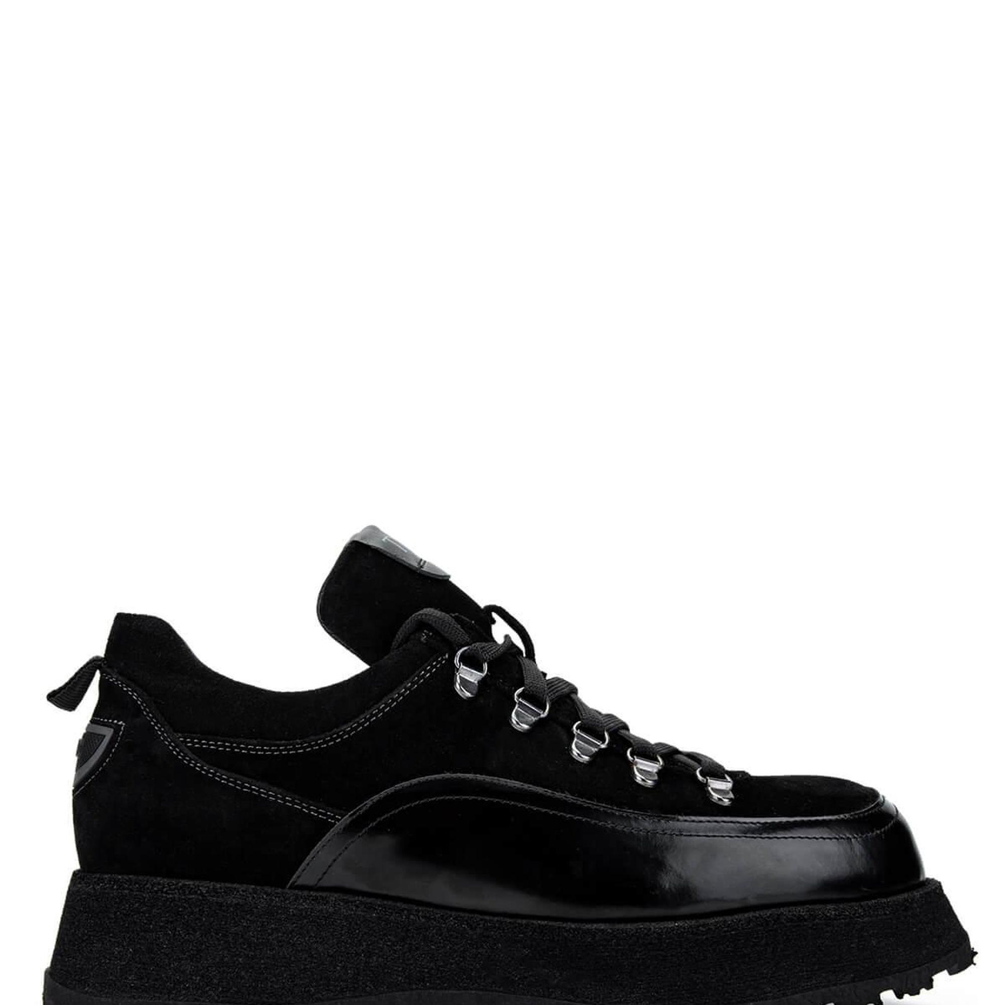 Tamer Tanca Erkek Hakiki Deri Siyah Süet Sneakers & Spor Ayakkabı