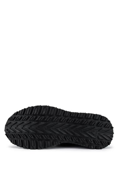  Tamer Tanca Erkek Hakiki Deri Siyah Süet Sneakers & Spor Ayakkabı