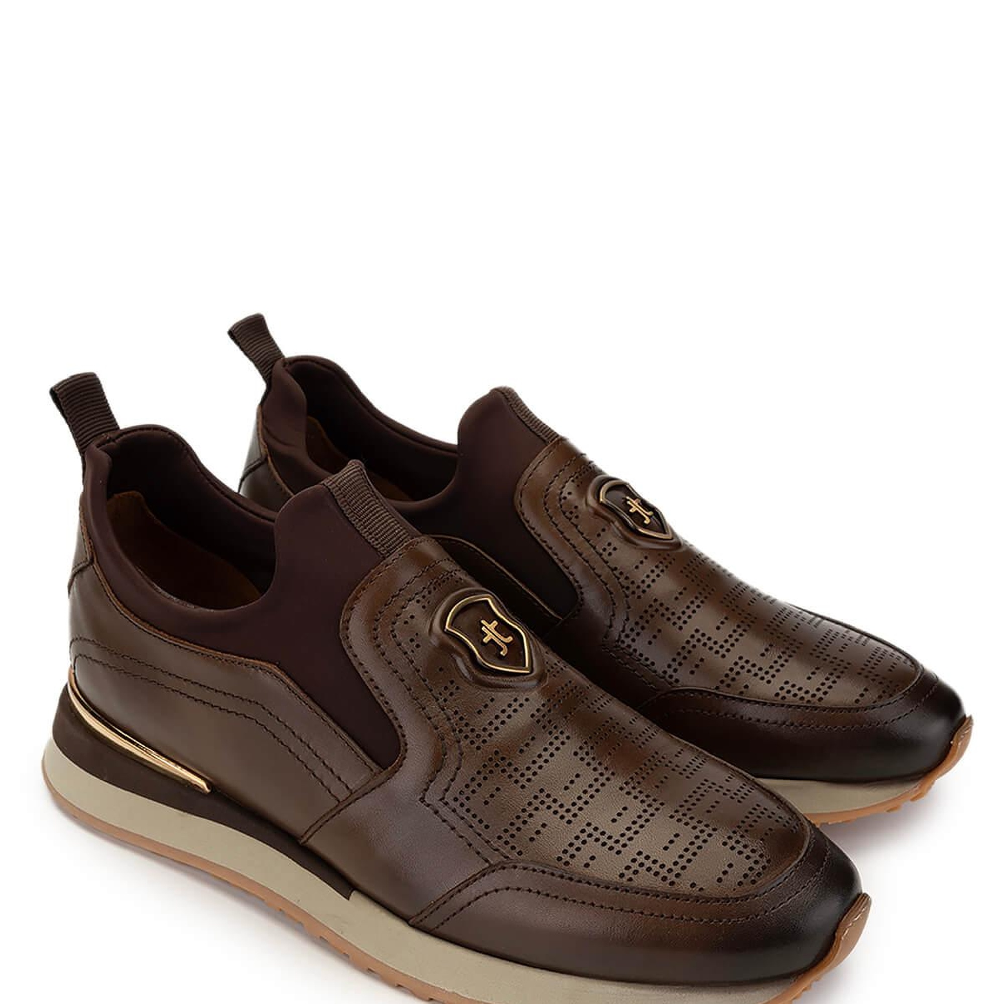 Tamer Tanca Erkek Hakiki Deri Kahverengi Sneakers & Spor Ayakkabı