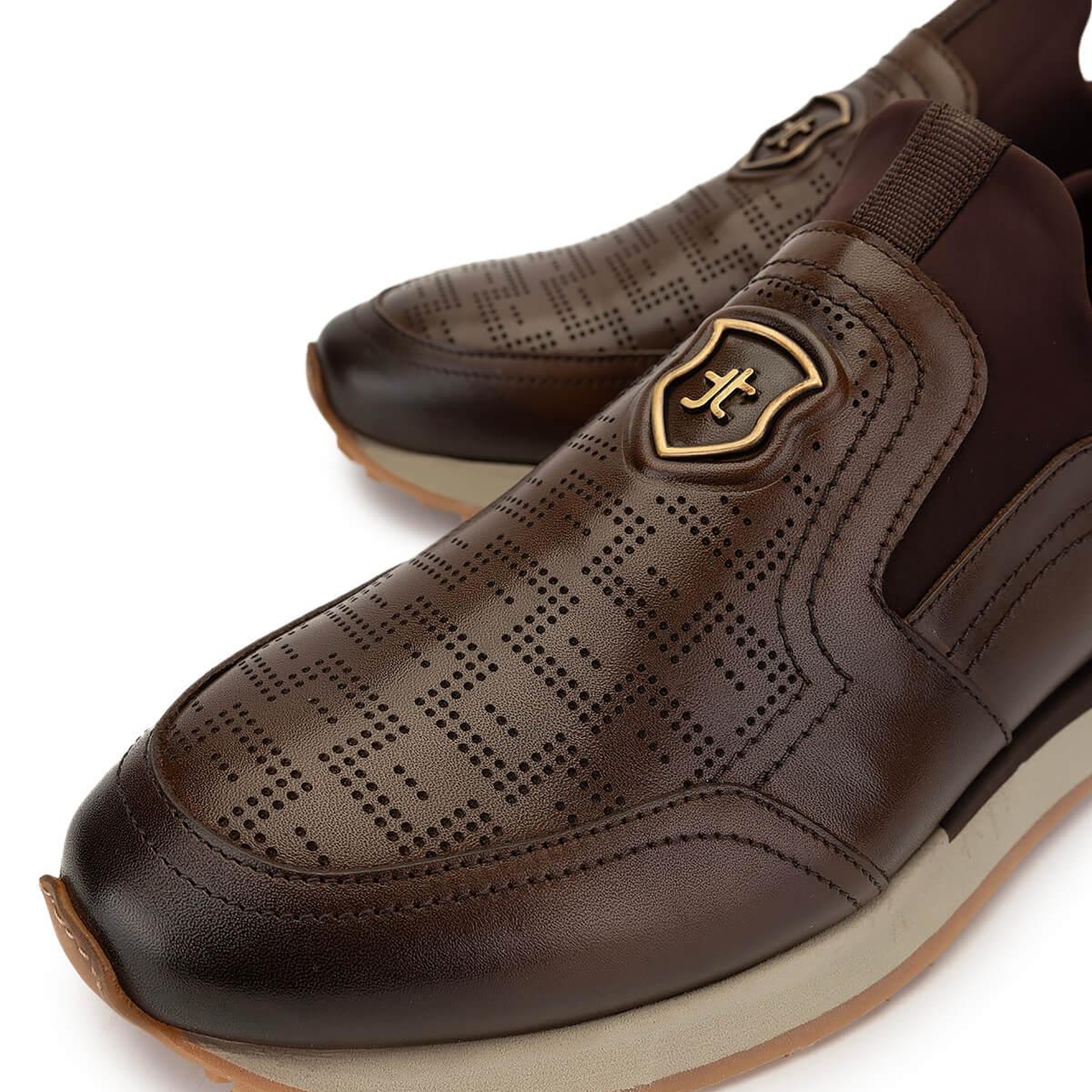 Tamer Tanca Erkek Hakiki Deri Kahverengi Sneakers & Spor Ayakkabı