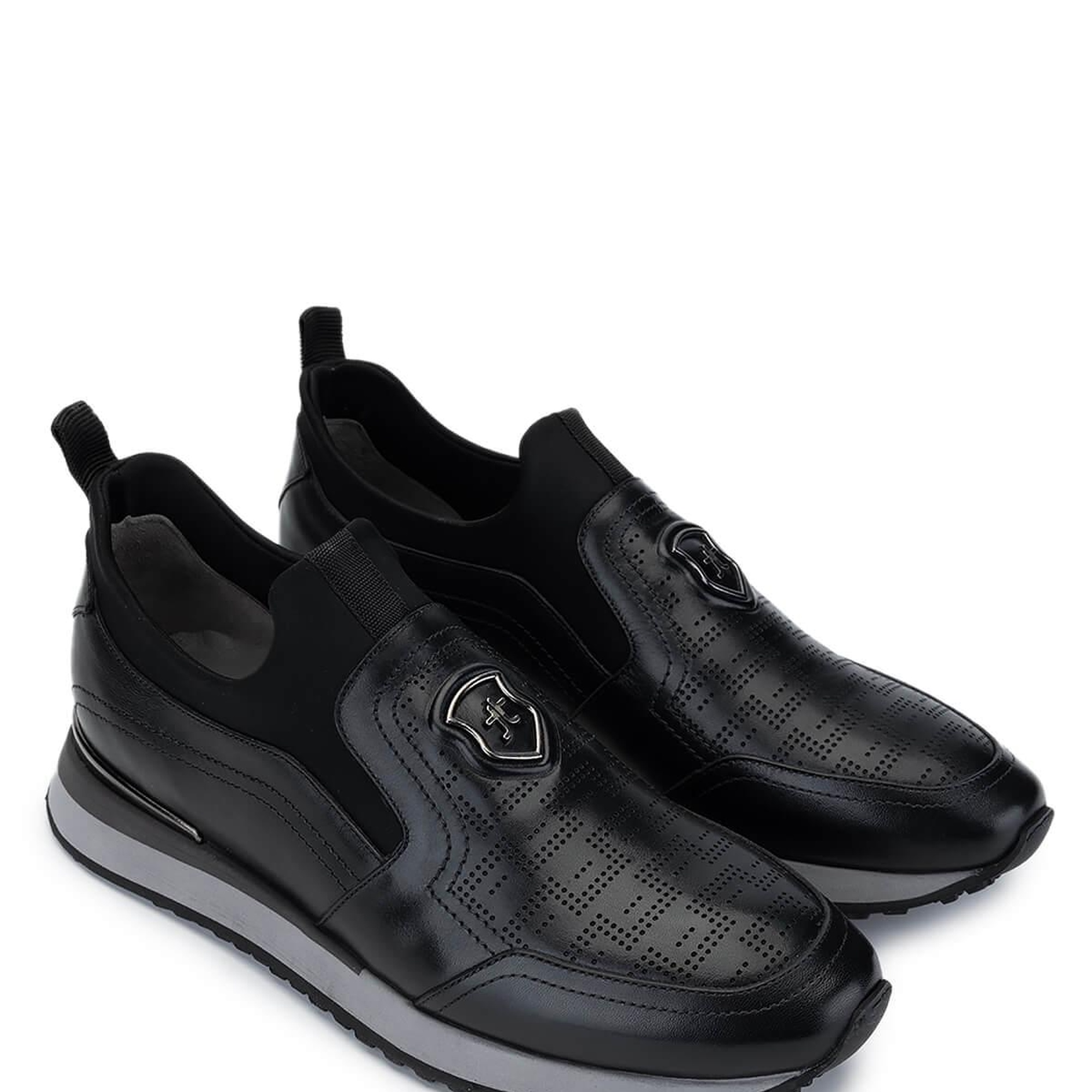 Tamer Tanca Erkek Hakiki Deri Siyah Sneakers & Spor Ayakkabı