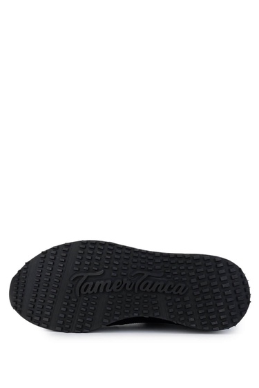  Tamer Tanca Erkek Hakiki Deri Siyah Sneakers & Spor Ayakkabı