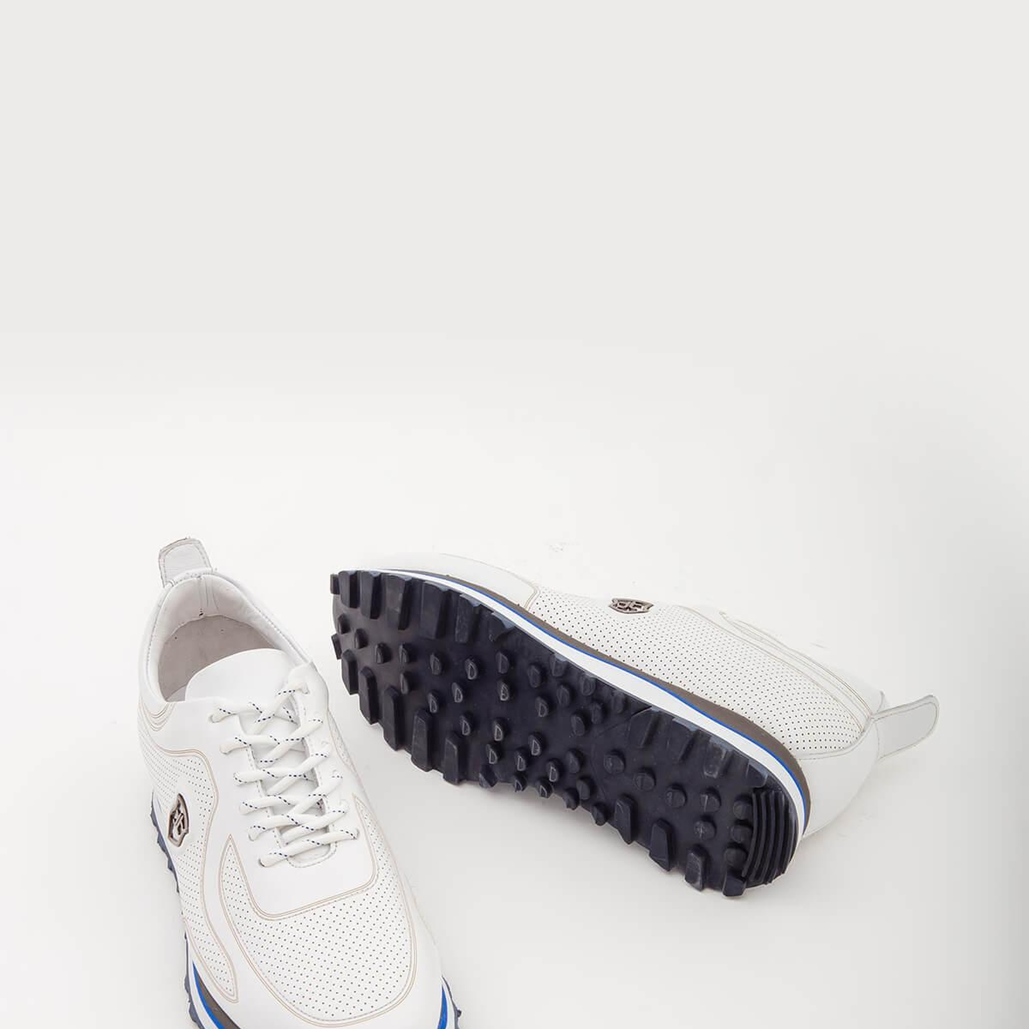 Tamer Tanca Erkek Hakiki Deri Beyaz Casual Ayakkabı