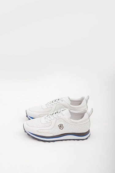  Tamer Tanca Erkek Hakiki Deri Beyaz Casual Ayakkabı