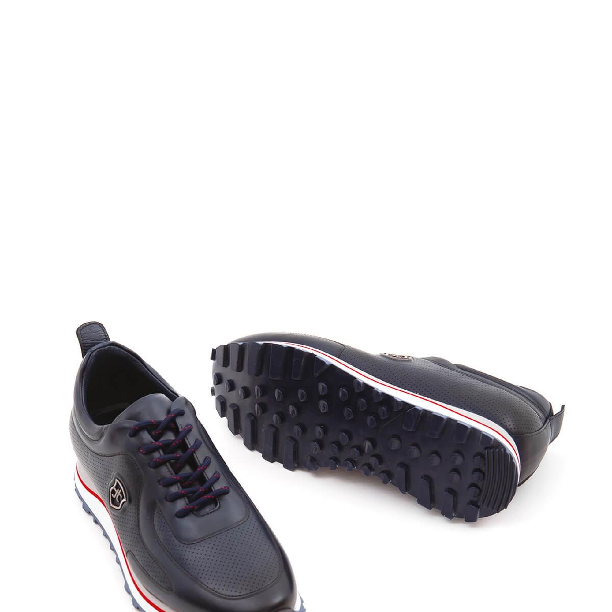 Tamer Tanca Erkek Hakiki Deri Lacivert Casual Ayakkabı