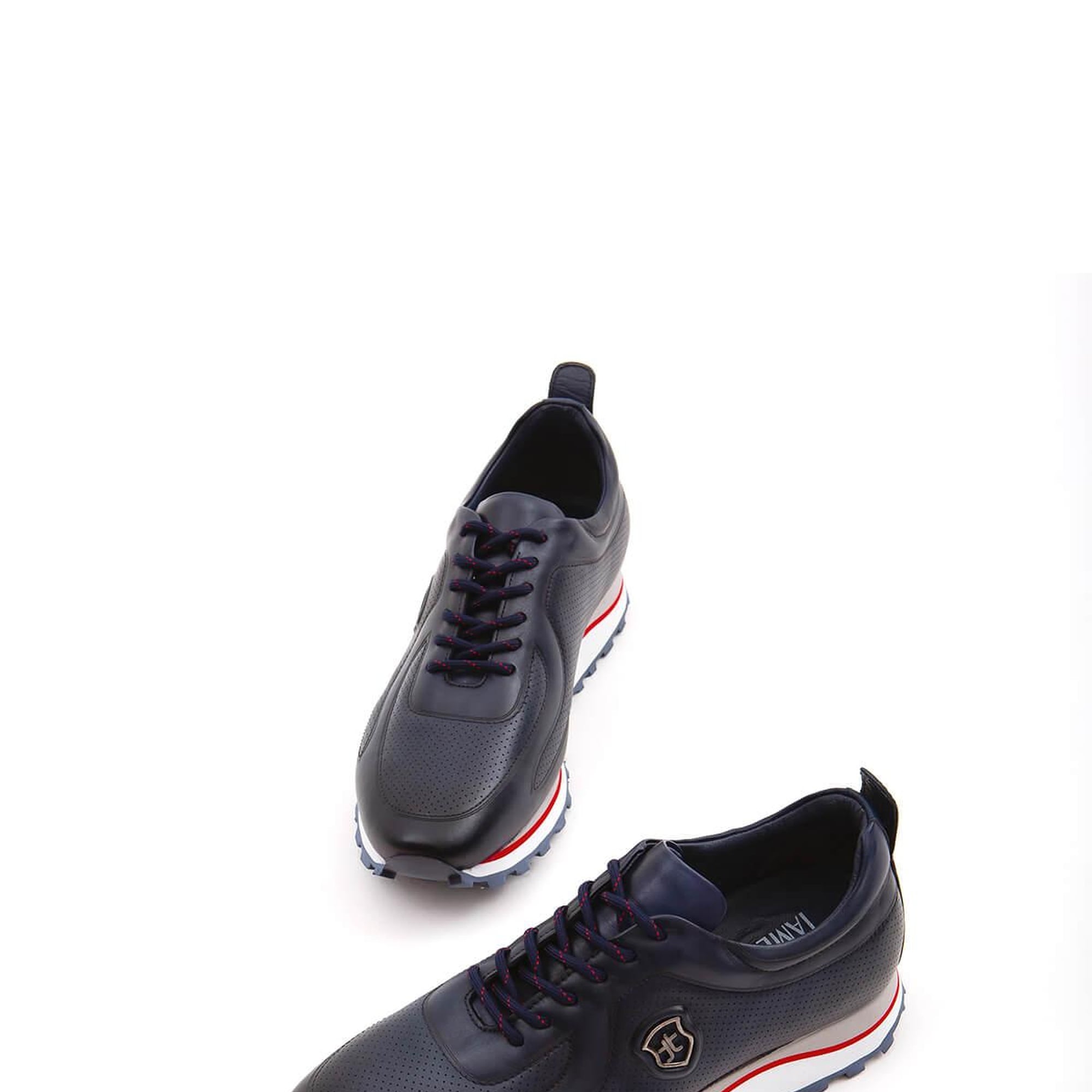 Tamer Tanca Erkek Hakiki Deri Lacivert Casual Ayakkabı