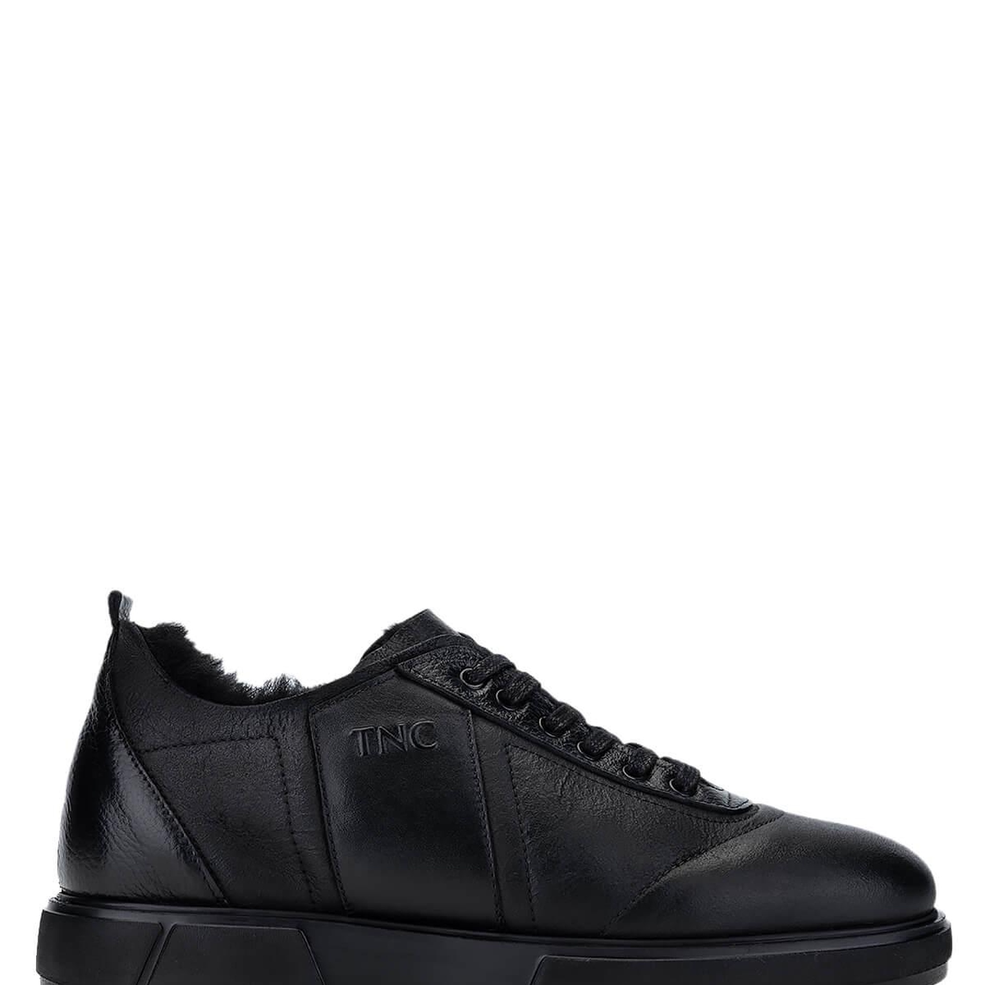 Tamer Tanca Erkek Hakiki Deri Siyah Casual Ayakkabı