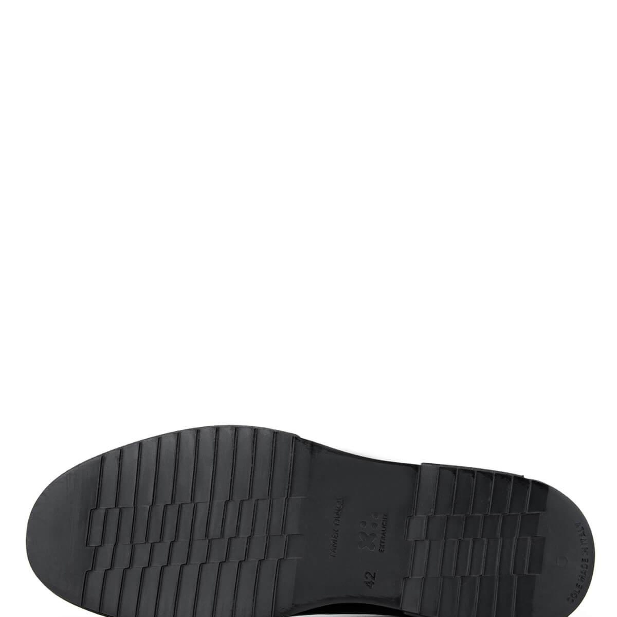 Tamer Tanca Erkek Hakiki Deri Siyah Deri Casual Ayakkabı