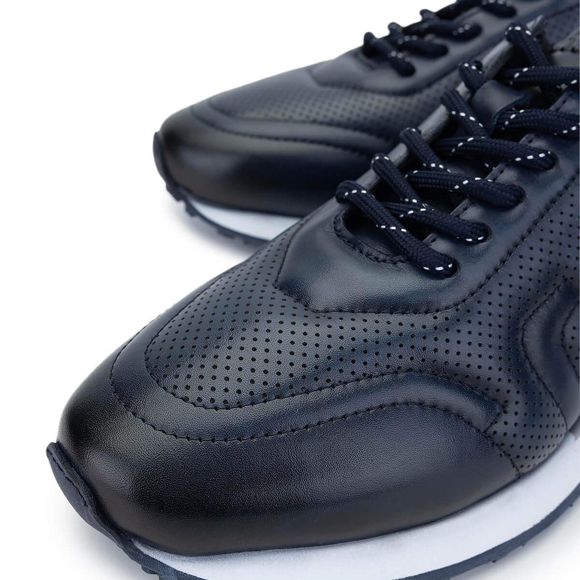 Tamer Tanca Erkek Hakiki Deri Lacivert Sneakers & Spor Ayakkabı