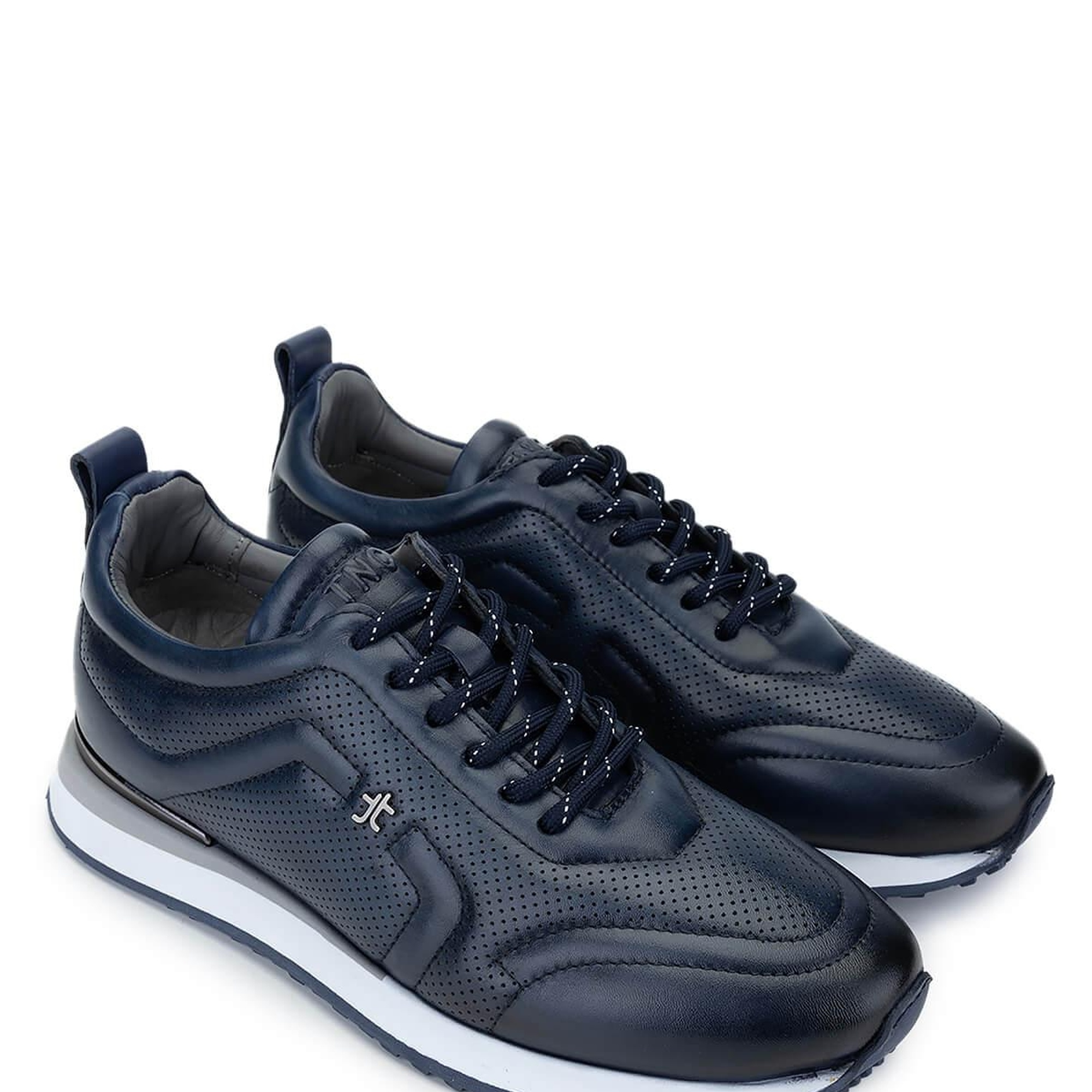 Tamer Tanca Erkek Hakiki Deri Lacivert Sneakers & Spor Ayakkabı