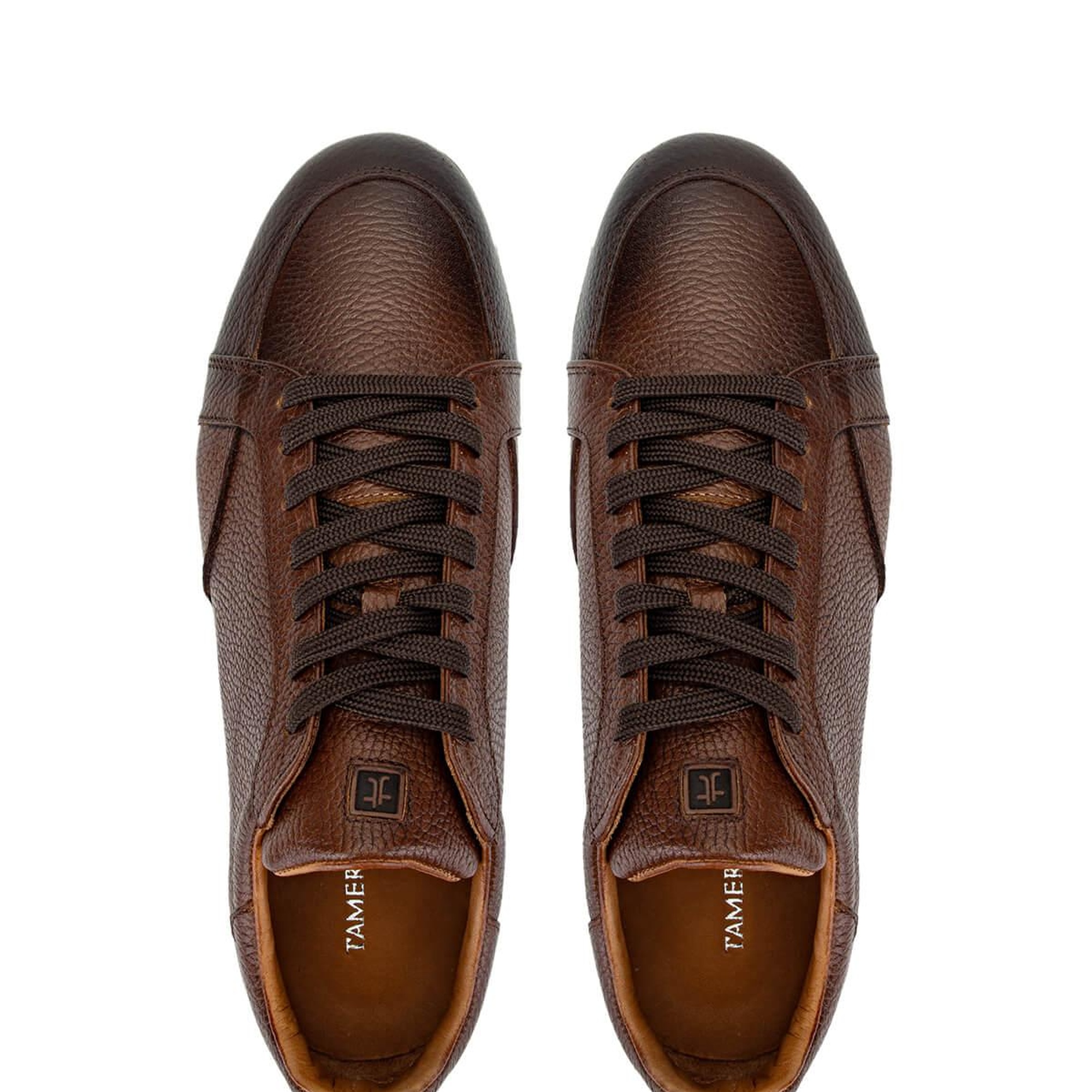 Tamer Tanca Erkek Hakiki Deri Kahverengi Sneakers & Spor Ayakkabı