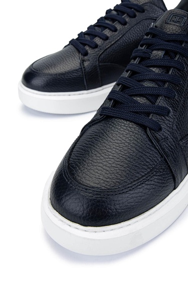  Tamer Tanca Erkek Hakiki Deri Lacivert Sneakers & Spor Ayakkabı