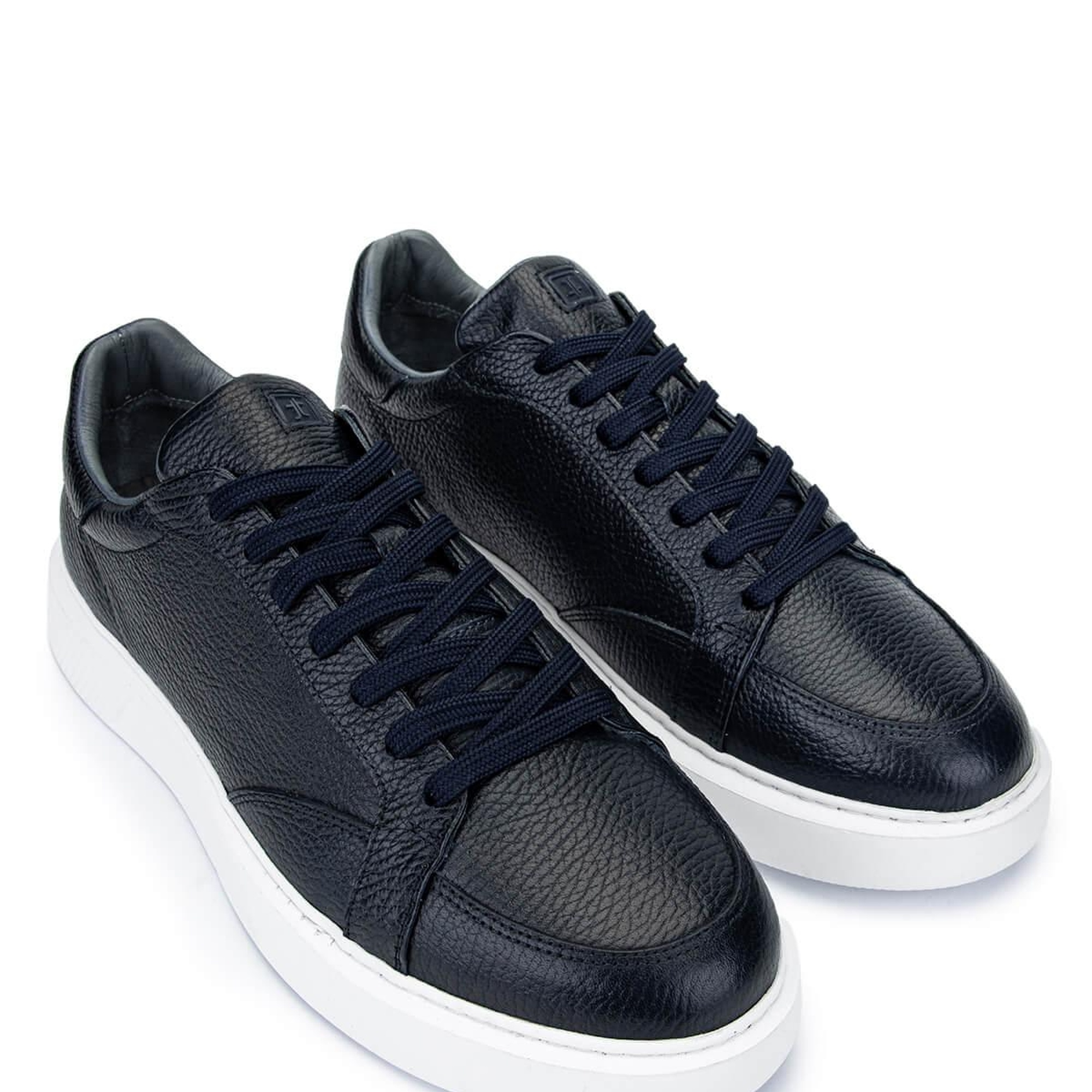 Tamer Tanca Erkek Hakiki Deri Lacivert Sneakers & Spor Ayakkabı