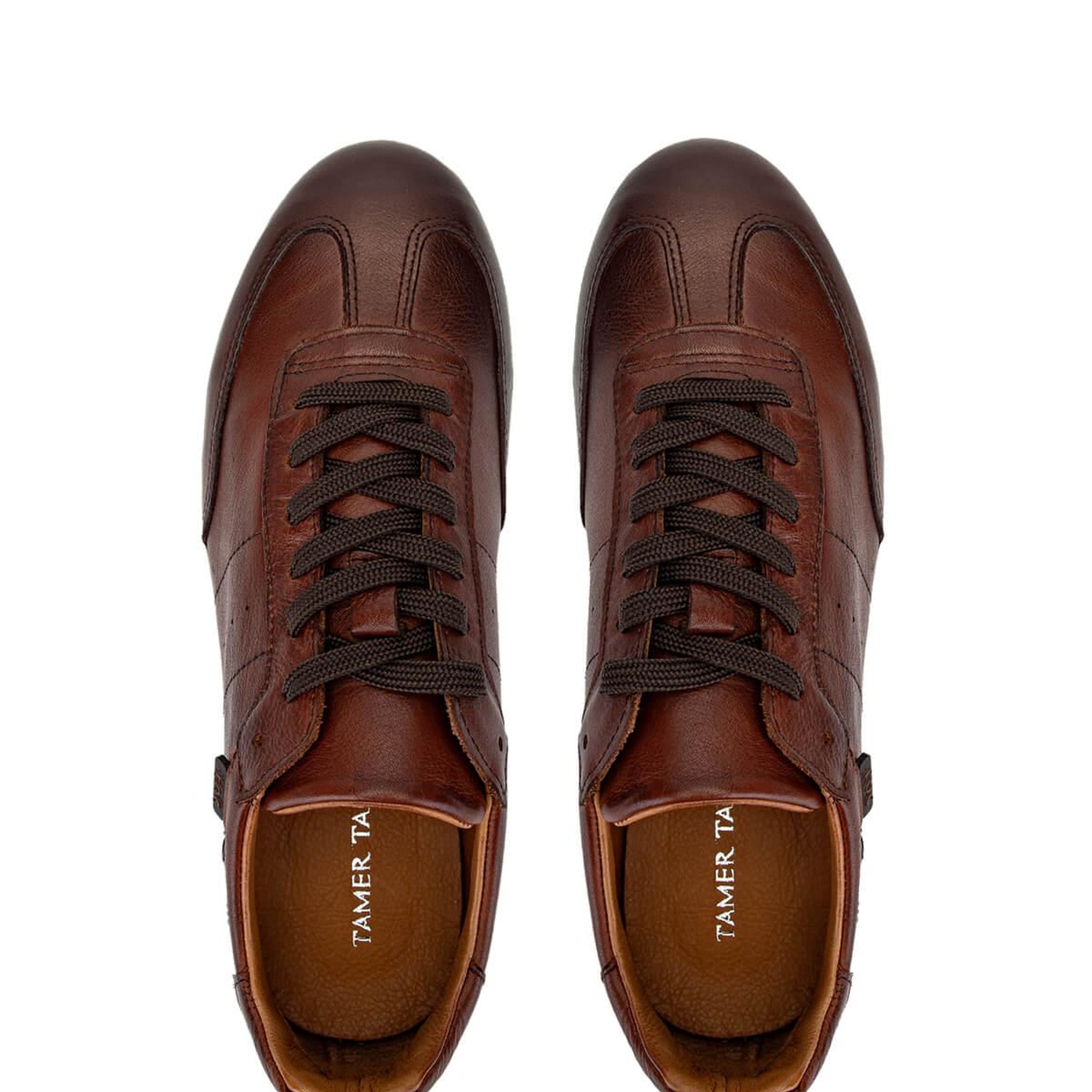 Tamer Tanca Erkek Hakiki Deri Kahverengi Sneakers & Spor Ayakkabı