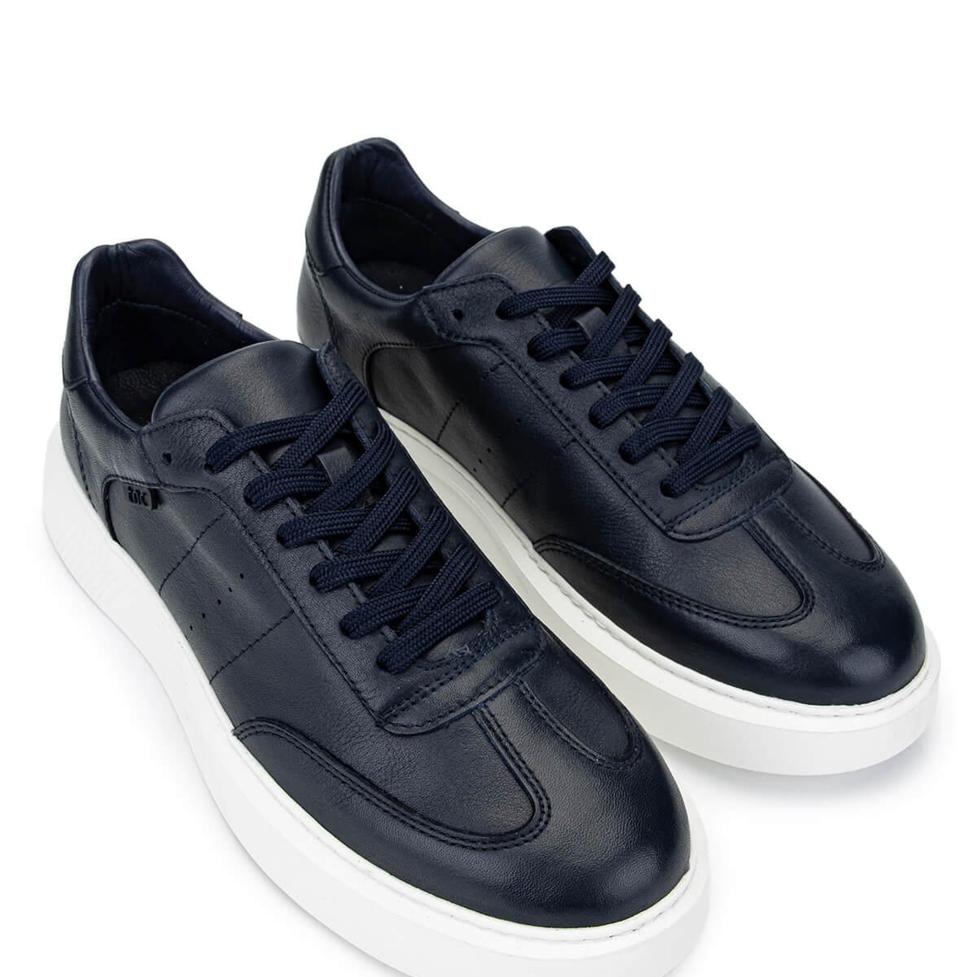 Tamer Tanca Erkek Hakiki Deri Lacivert Sneakers & Spor Ayakkabı