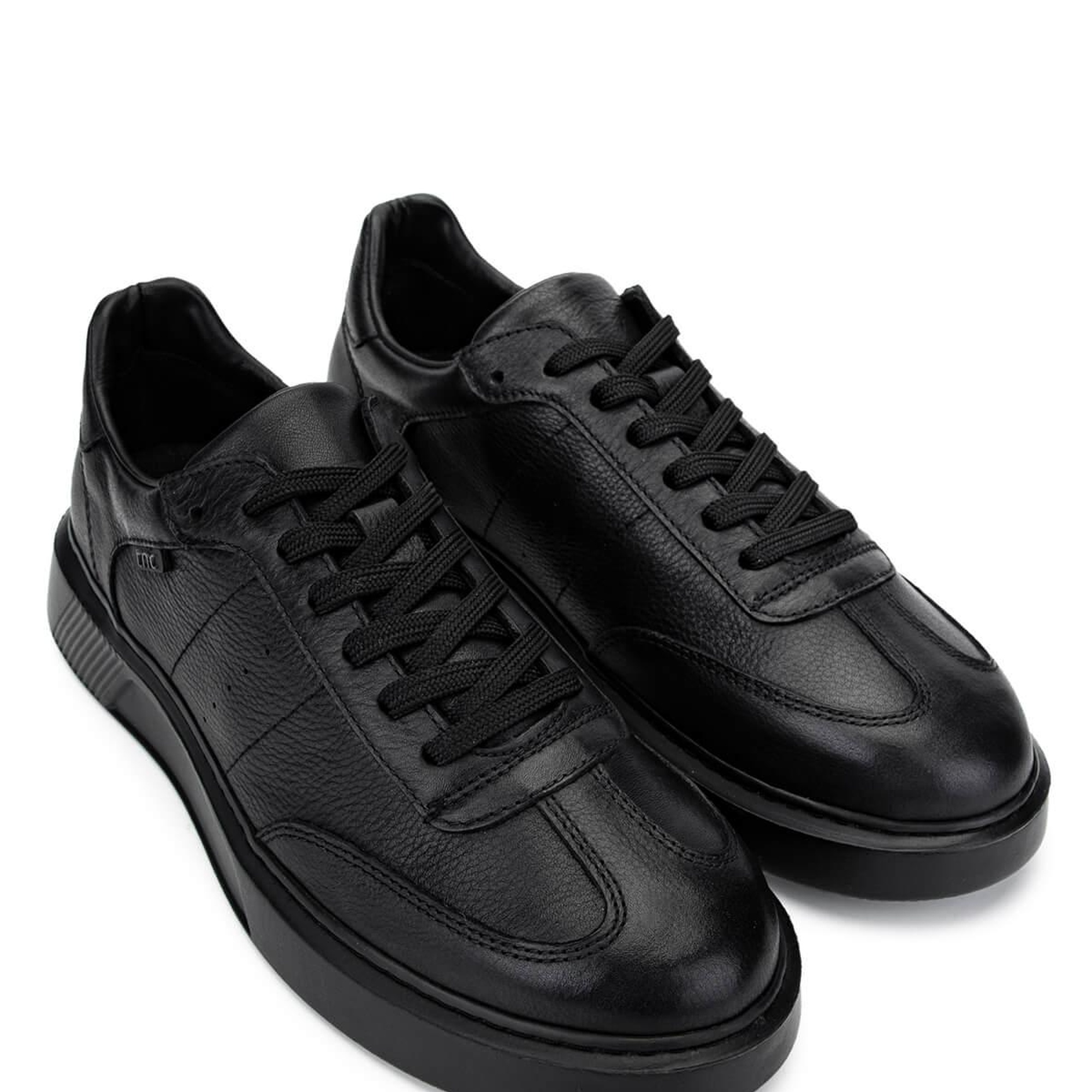 Tamer Tanca Erkek Hakiki Deri Siyah Sneakers & Spor Ayakkabı