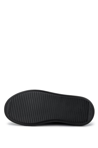  Tamer Tanca Erkek Hakiki Deri Siyah Açma Sneakers & Spor Ayakkabı