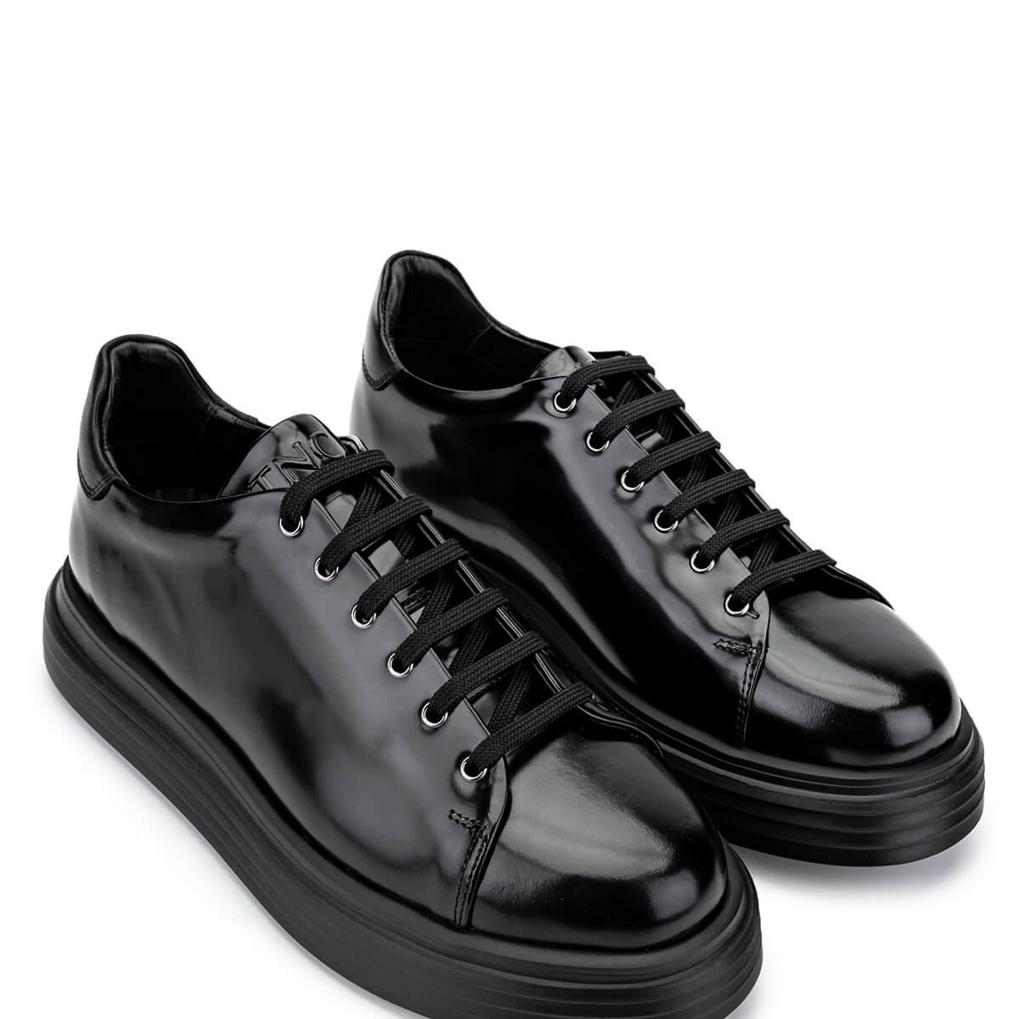 Tamer Tanca Erkek Hakiki Deri Siyah Açma Sneakers & Spor Ayakkabı