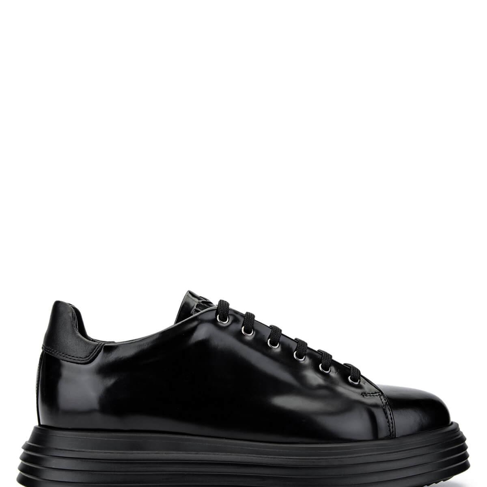 Tamer Tanca Erkek Hakiki Deri Siyah Açma Sneakers & Spor Ayakkabı