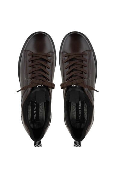  Tamer Tanca Erkek Hakiki Deri Kahverengi Sneakers & Spor Ayakkabı