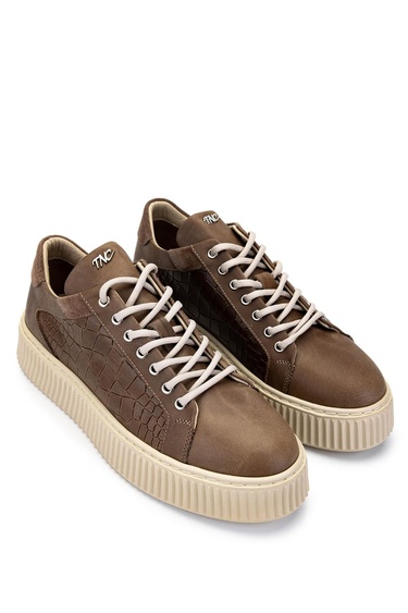  Tamer Tanca Erkek Hakiki Deri Vizon Sneakers & Spor Ayakkabı